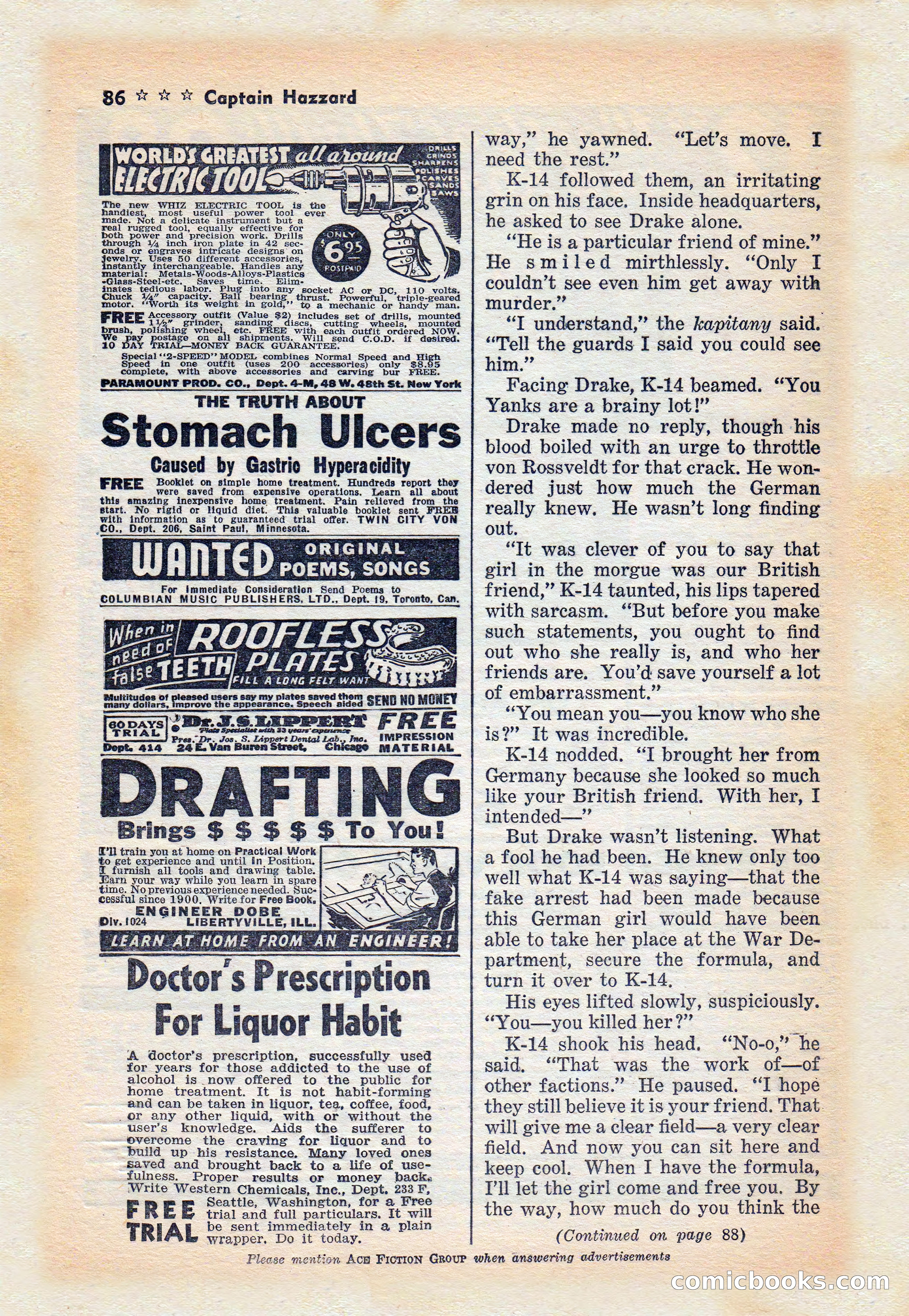 Capt. Hazzard Magazine, May 1938 — page 88 of 100
