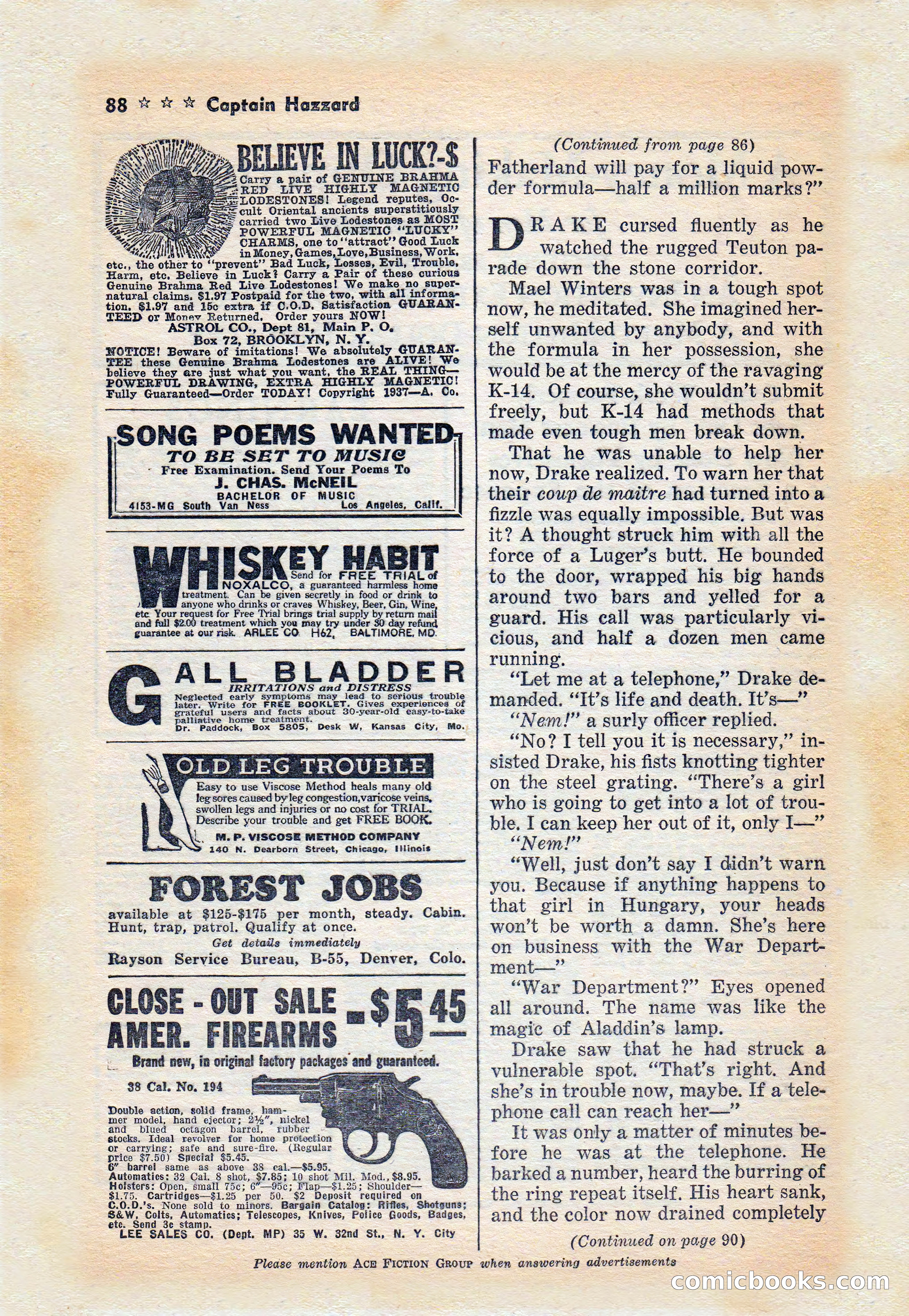 Capt. Hazzard Magazine, May 1938 — page 90 of 100