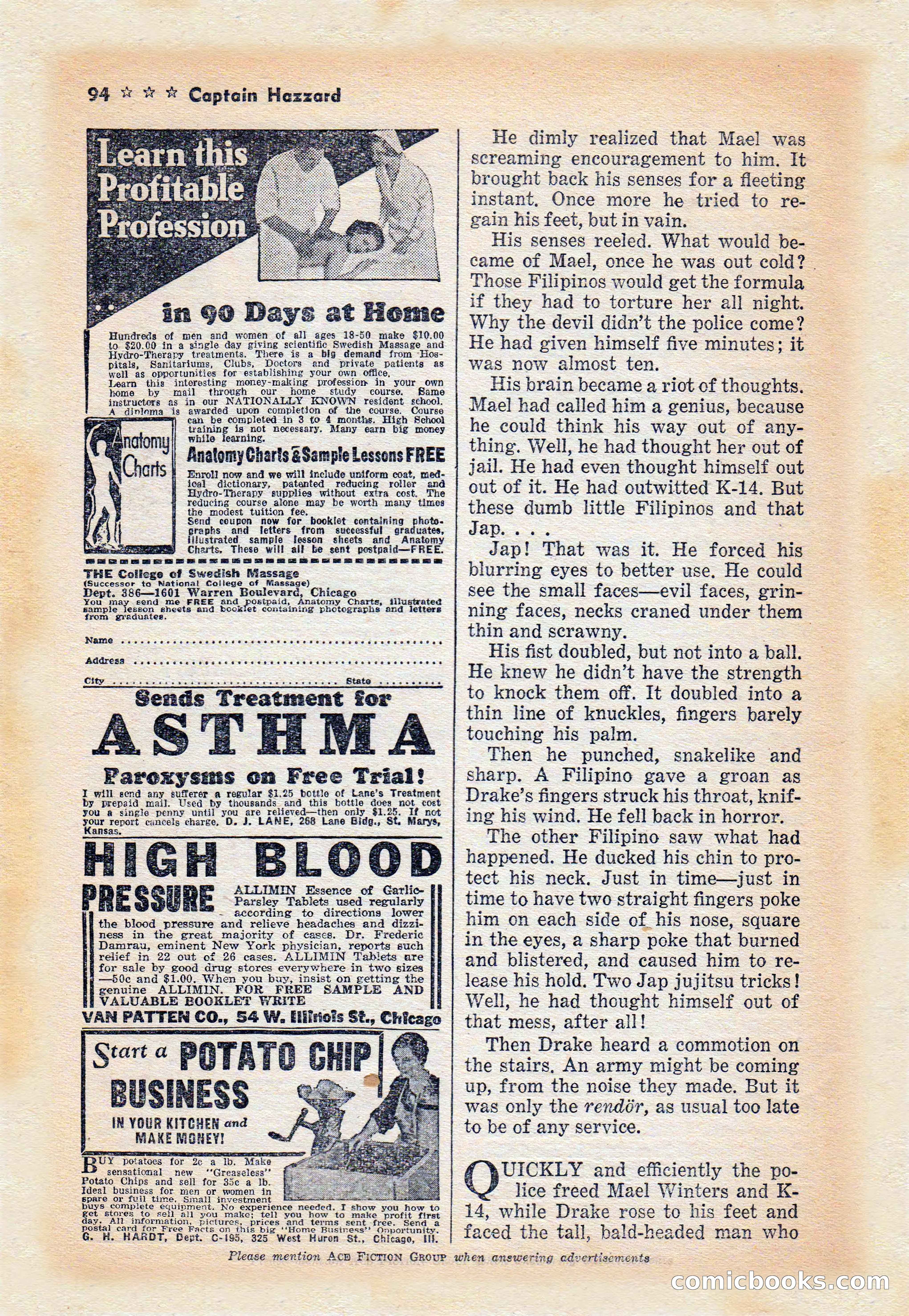 Capt. Hazzard Magazine, May 1938 — page 96 of 100