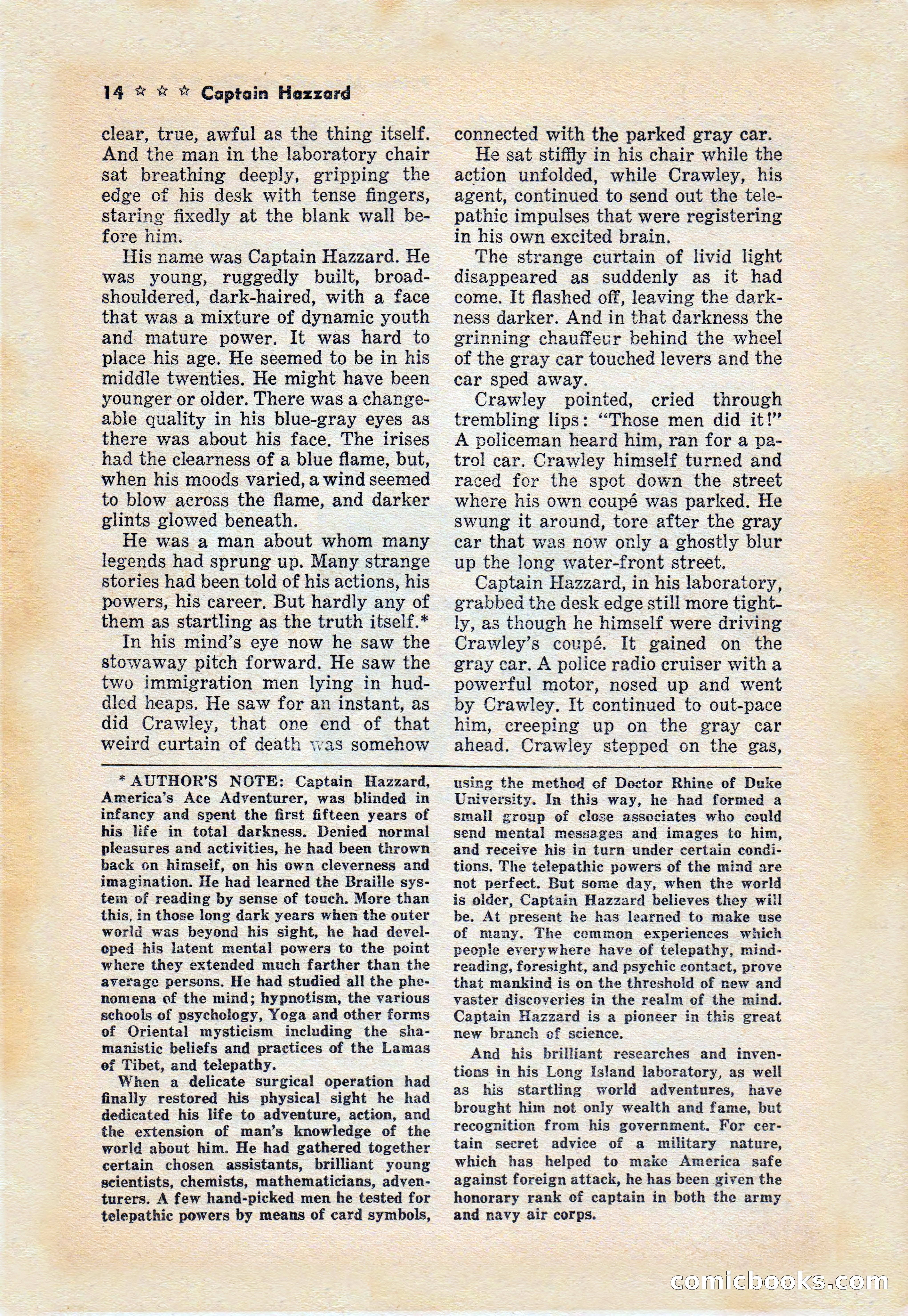 Captain Hazzard Magazine, May 1938 — page 17 of 101