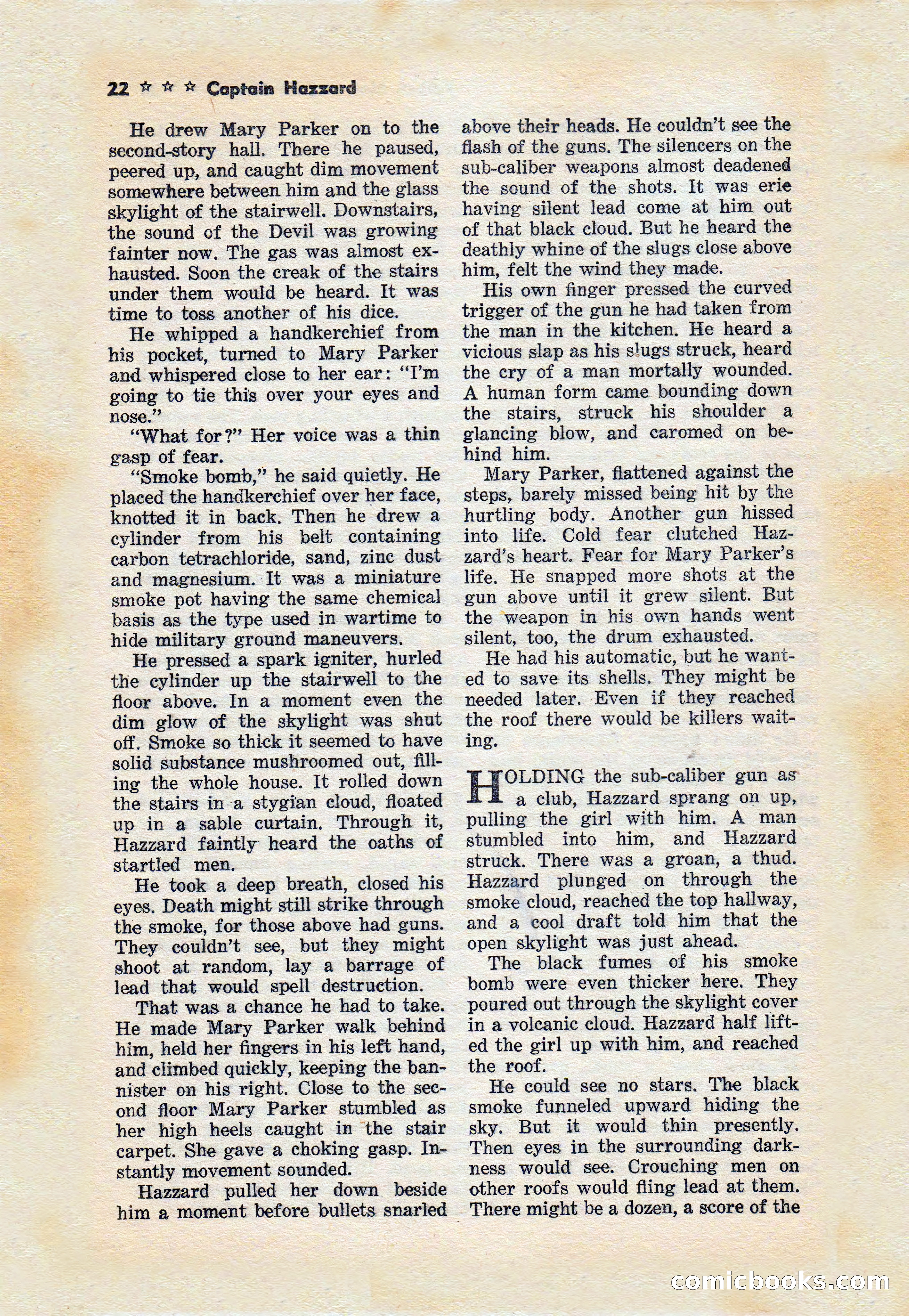 Captain Hazzard Magazine, May 1938 — page 25 of 101