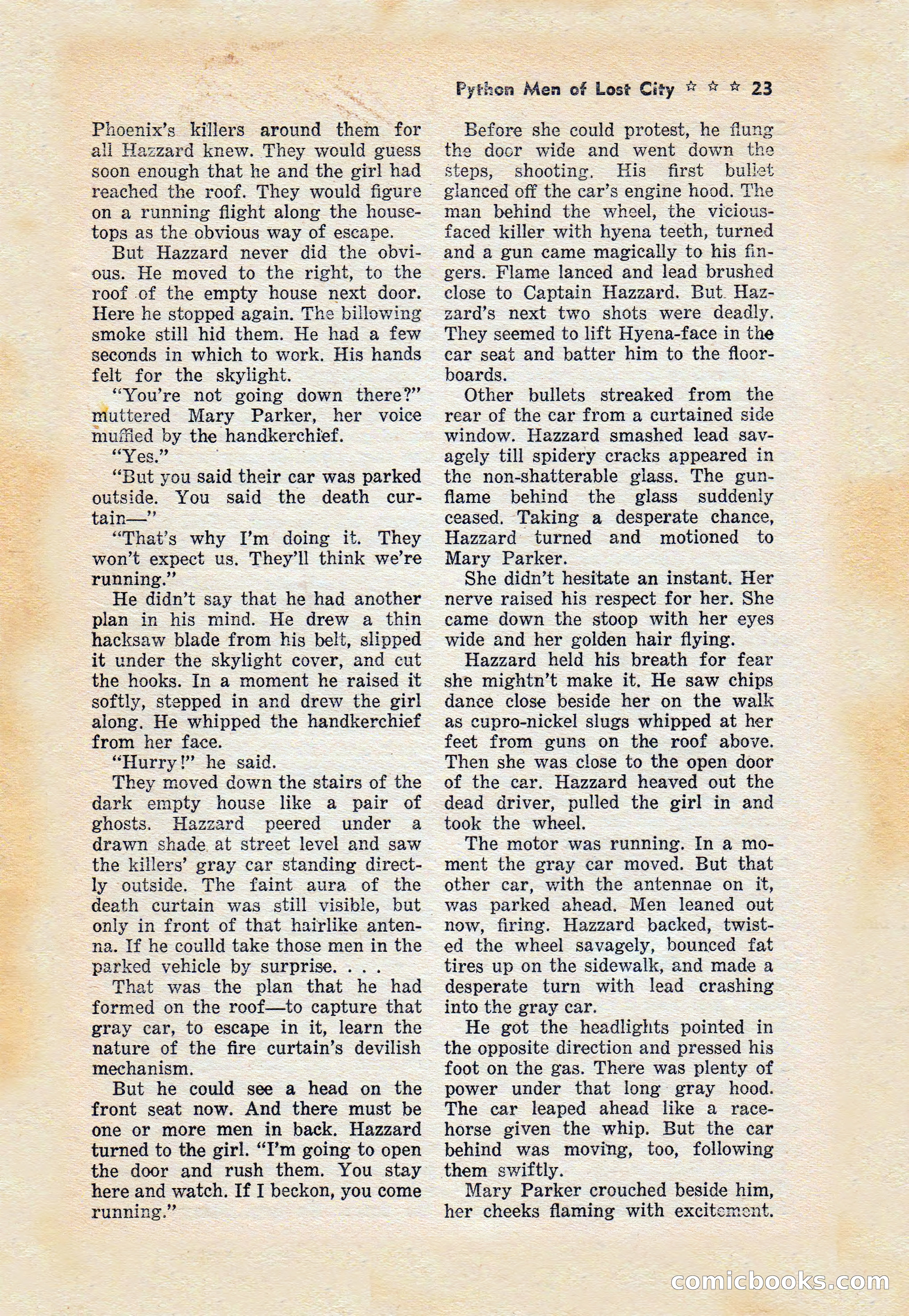 Captain Hazzard Magazine, May 1938 — page 26 of 101