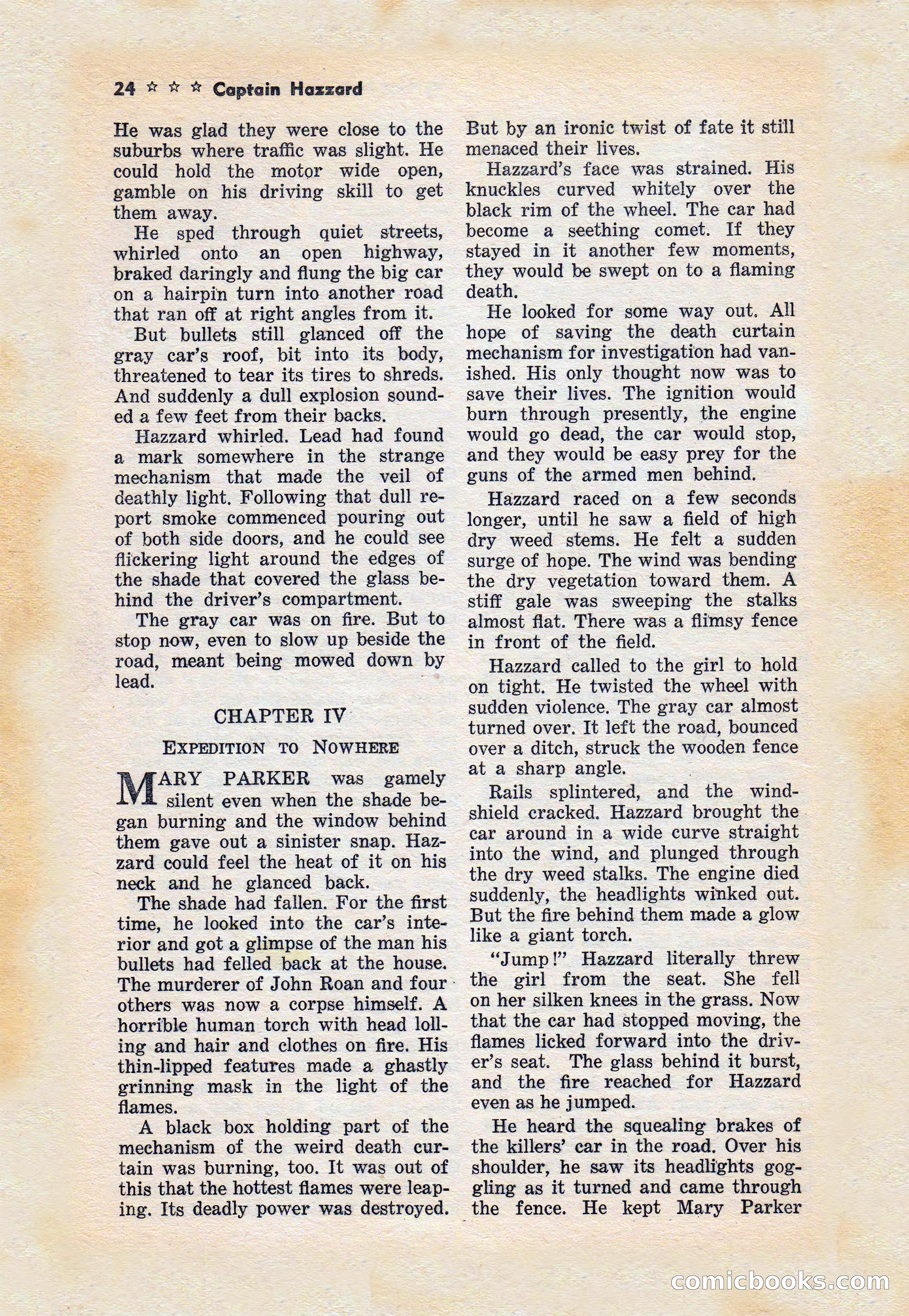 Captain Hazzard Magazine, May 1938 — page 27 of 101