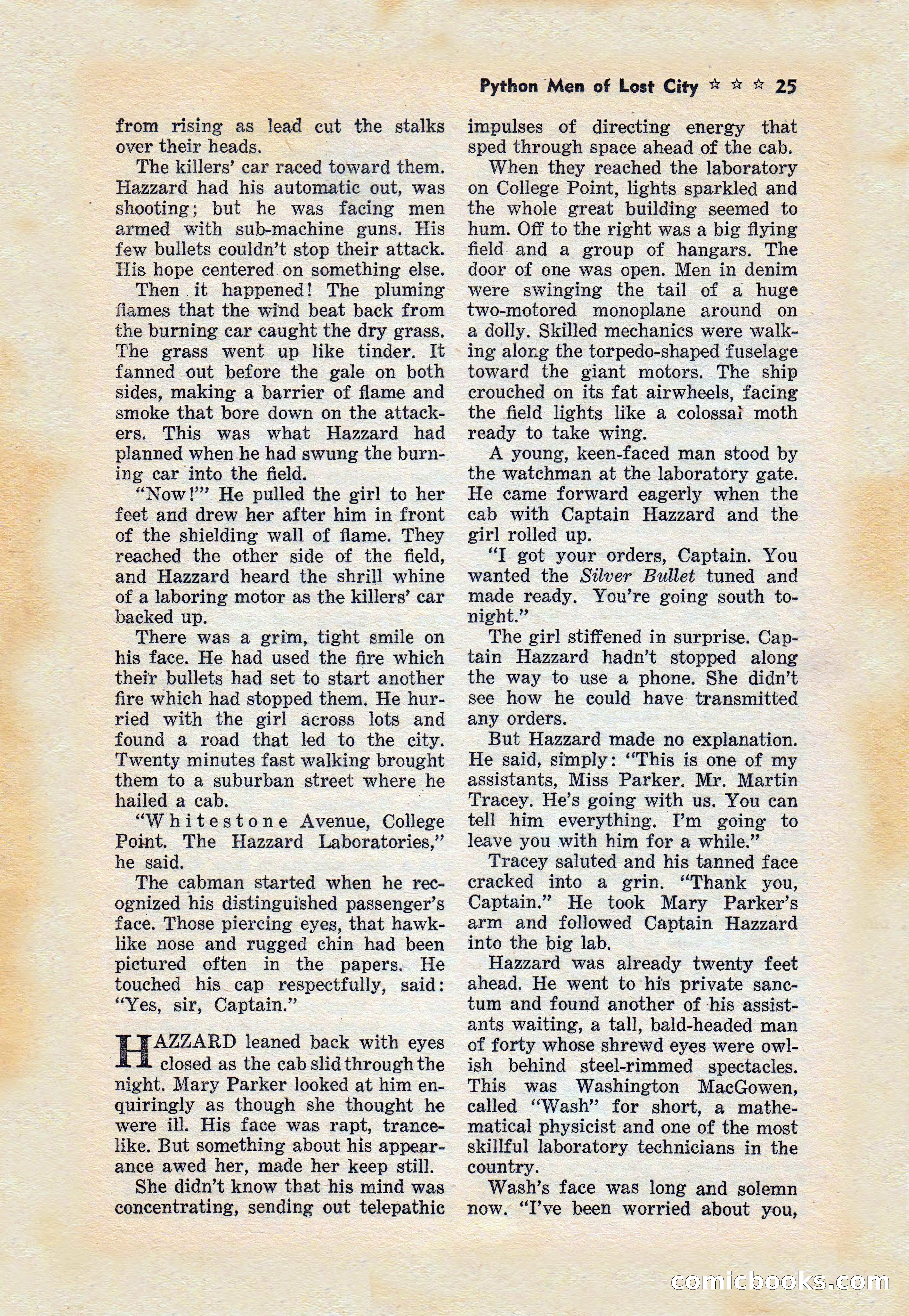Captain Hazzard Magazine, May 1938 — page 28 of 101