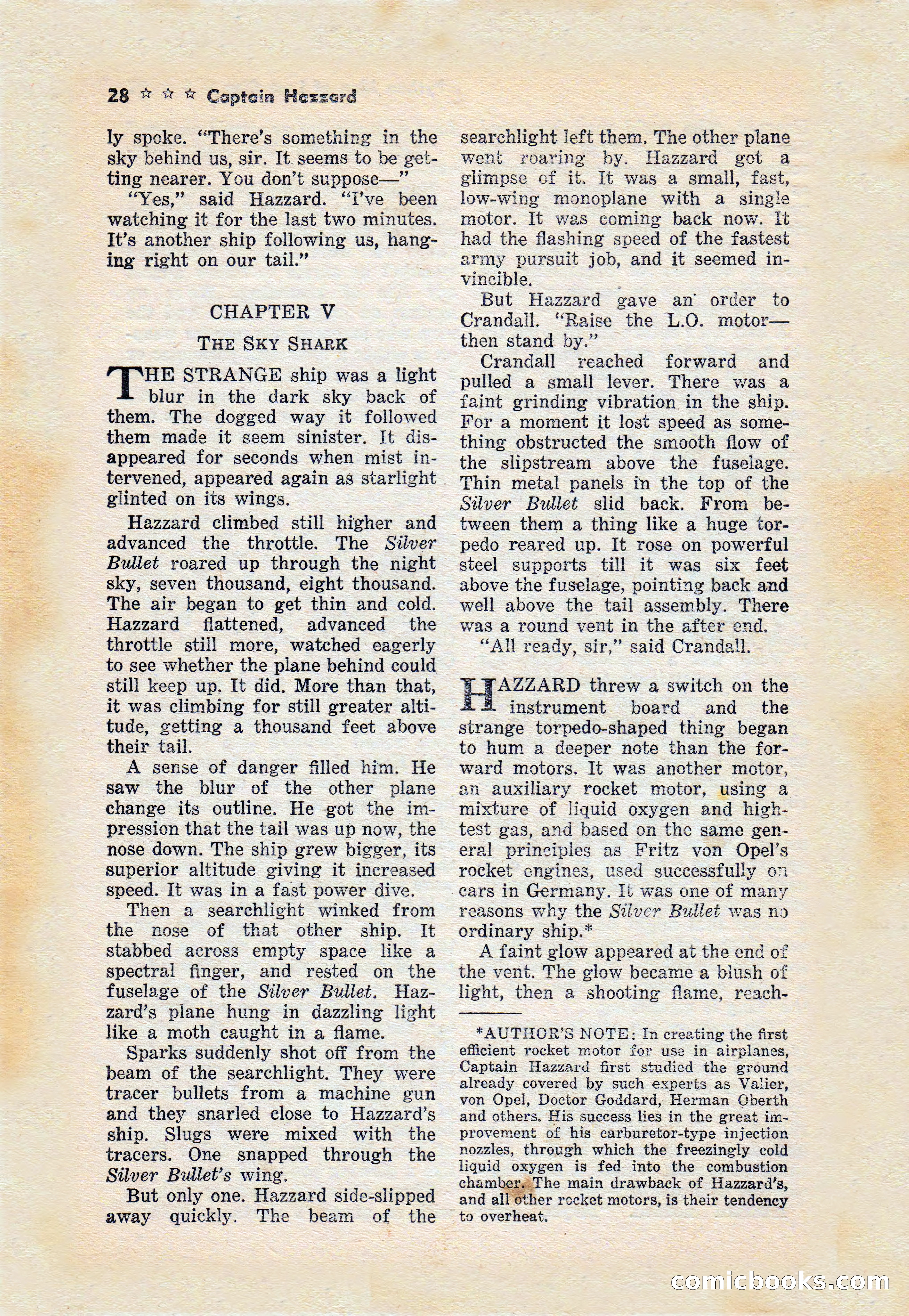 Captain Hazzard Magazine, May 1938 — page 31 of 101