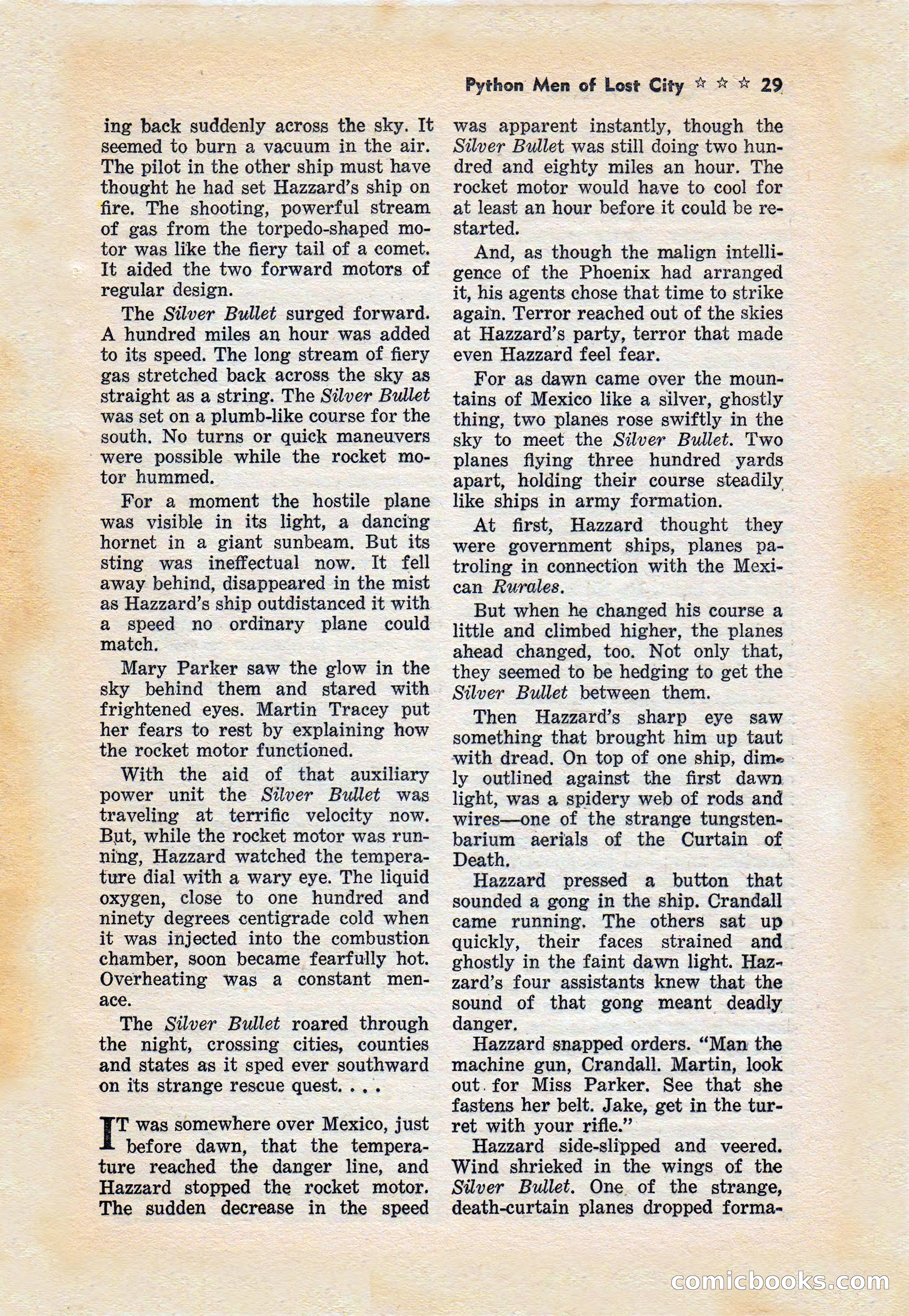Captain Hazzard Magazine, May 1938 — page 32 of 101