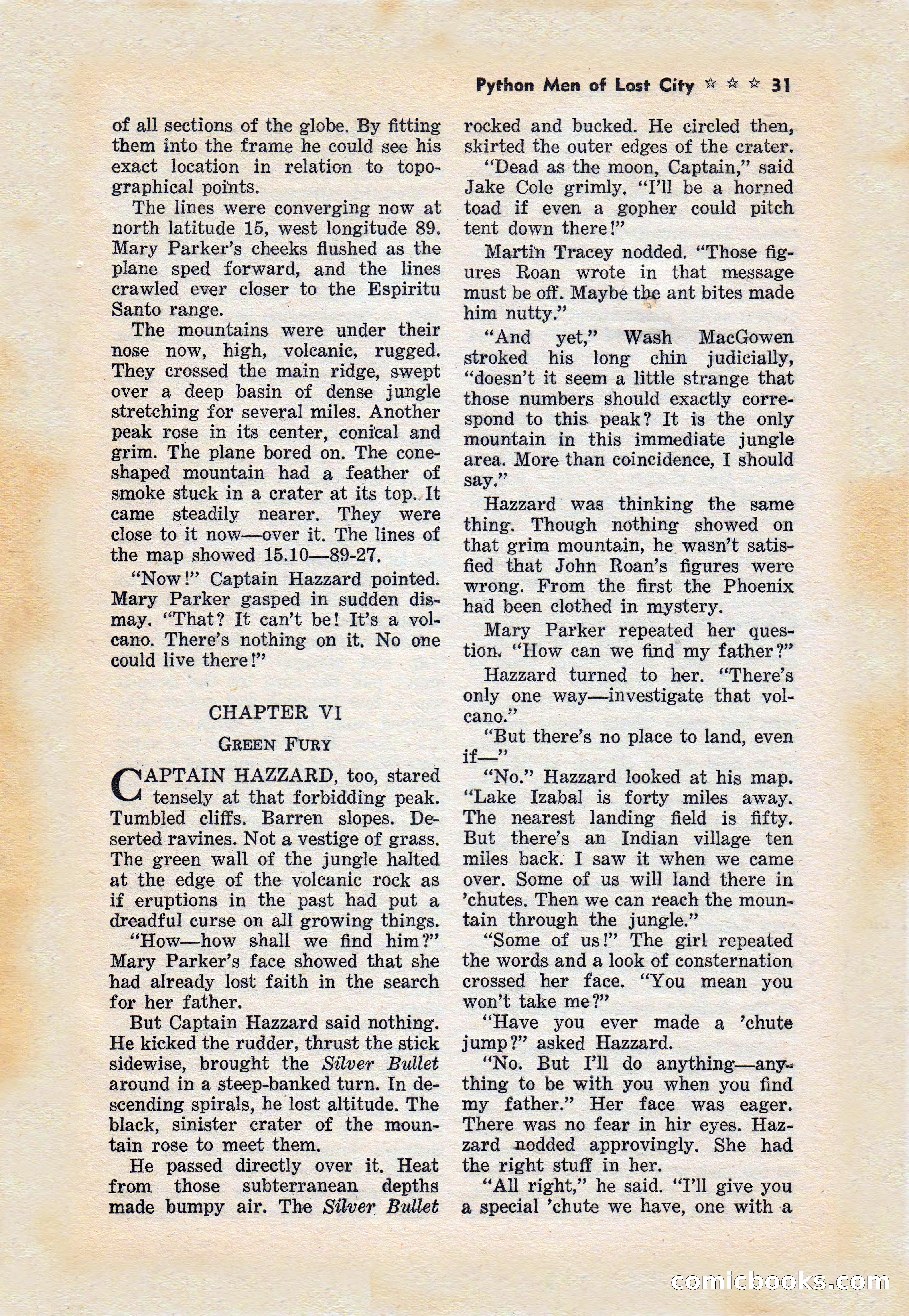 Captain Hazzard Magazine, May 1938 — page 34 of 101