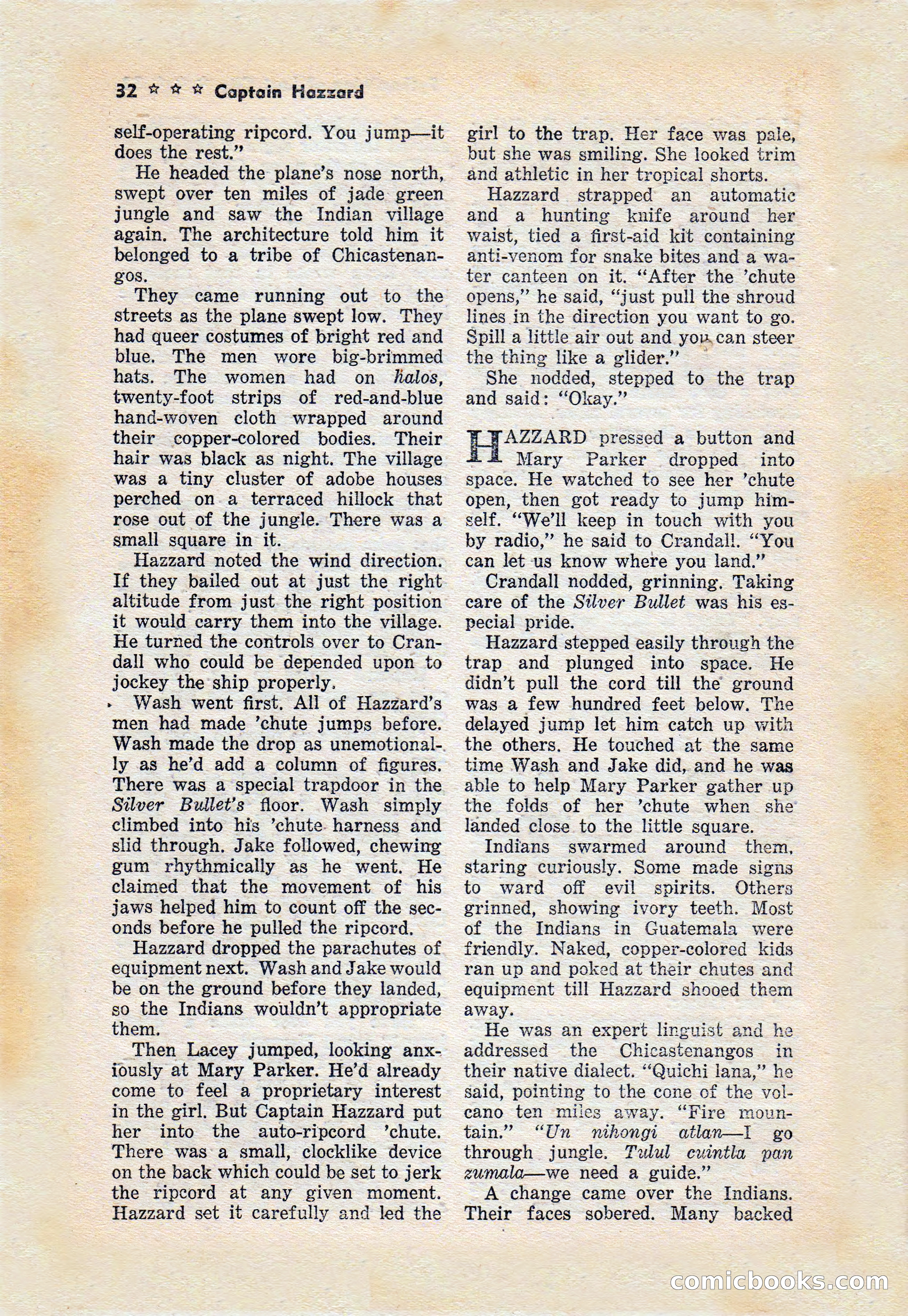 Captain Hazzard Magazine, May 1938 — page 35 of 101