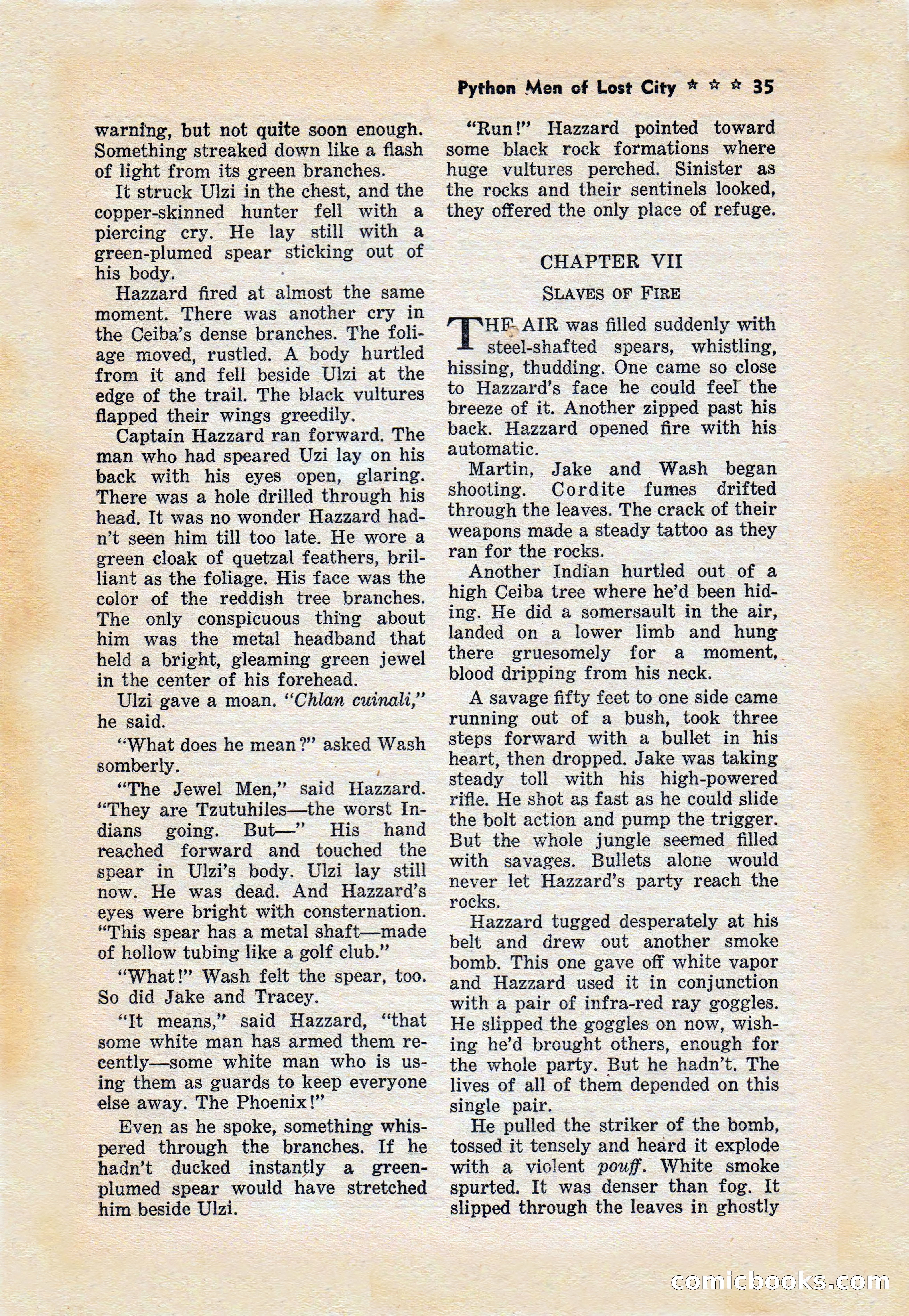Captain Hazzard Magazine, May 1938 — page 38 of 101