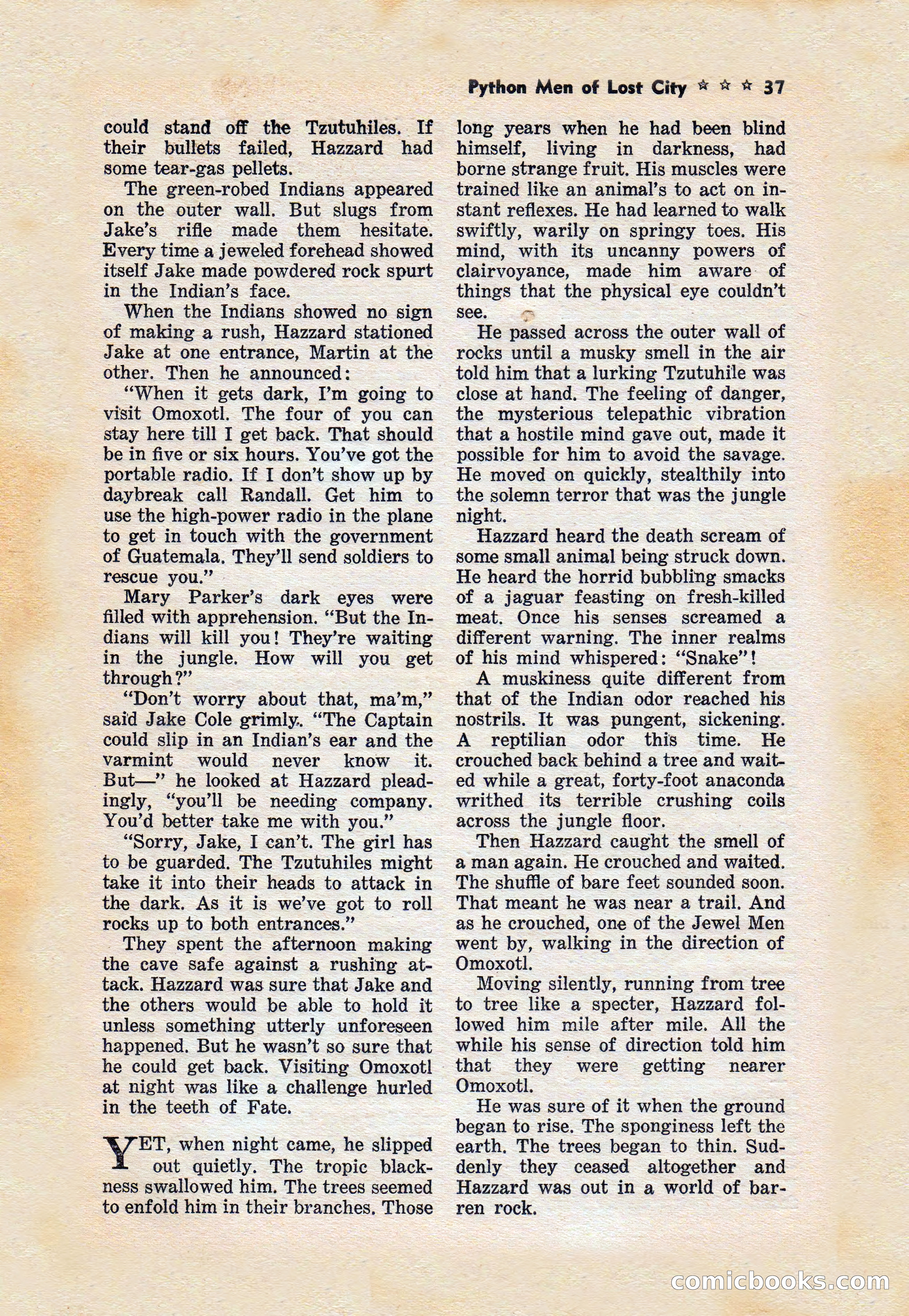 Captain Hazzard Magazine, May 1938 — page 40 of 101