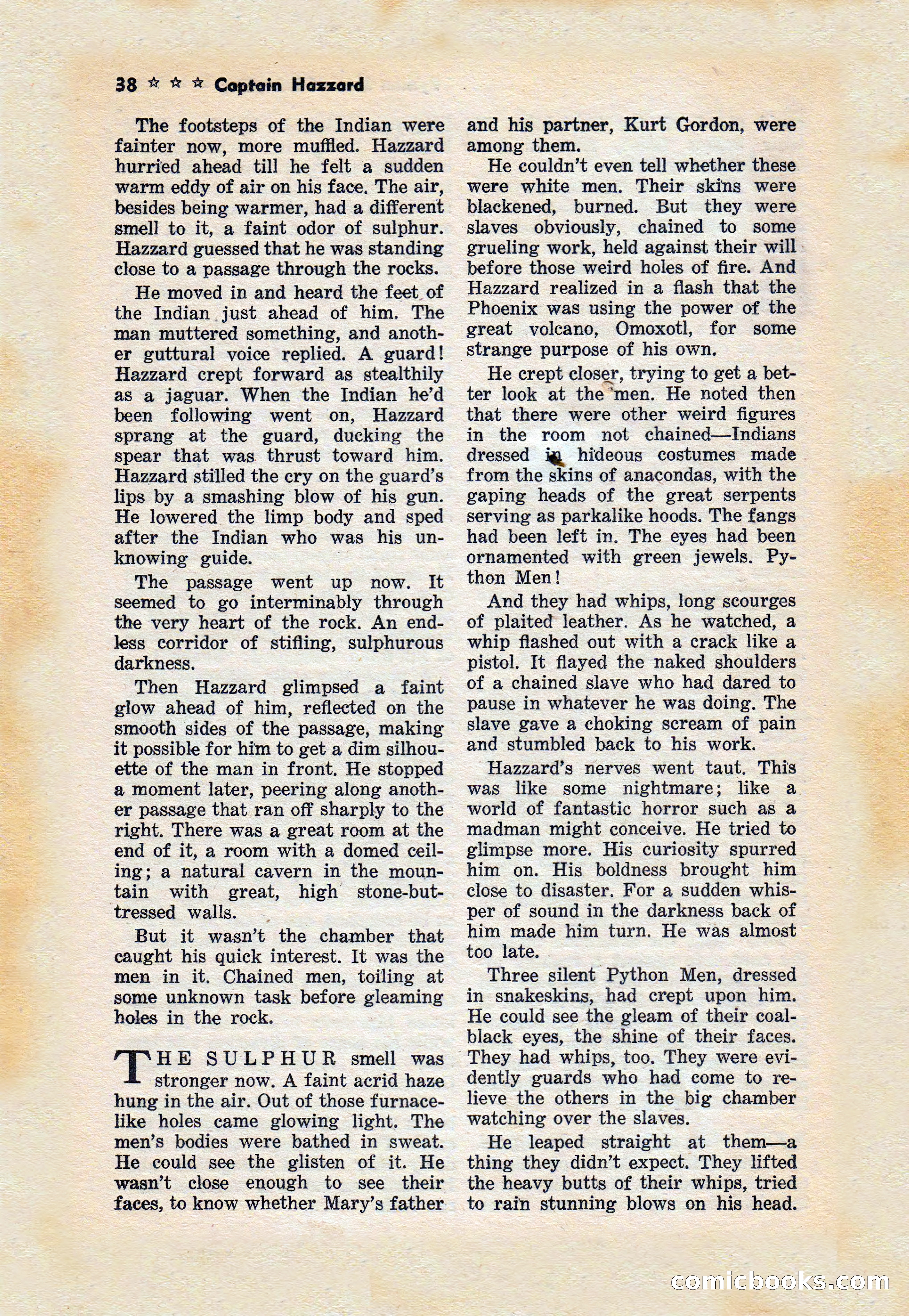Captain Hazzard Magazine, May 1938 — page 41 of 101