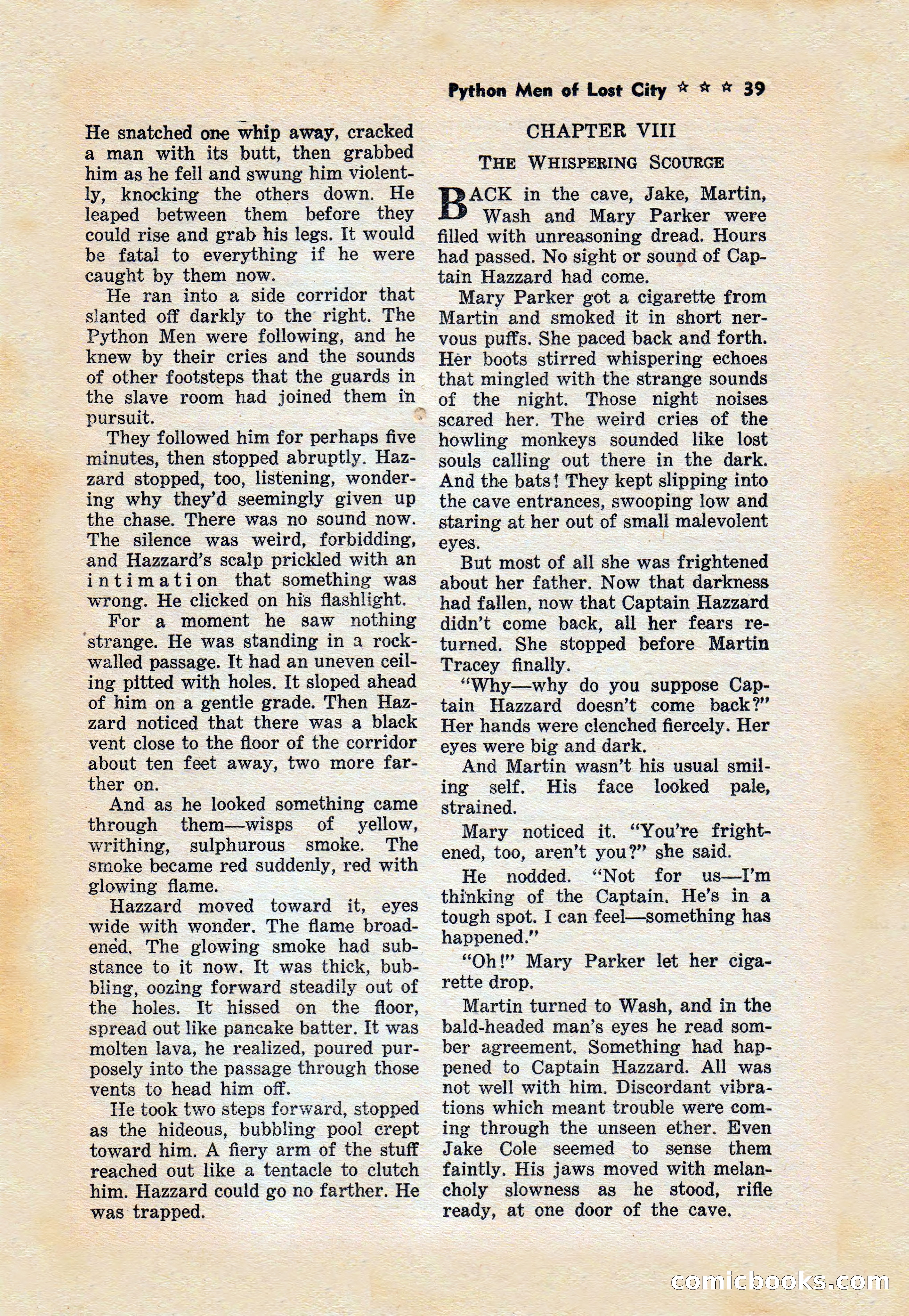 Captain Hazzard Magazine, May 1938 — page 42 of 101