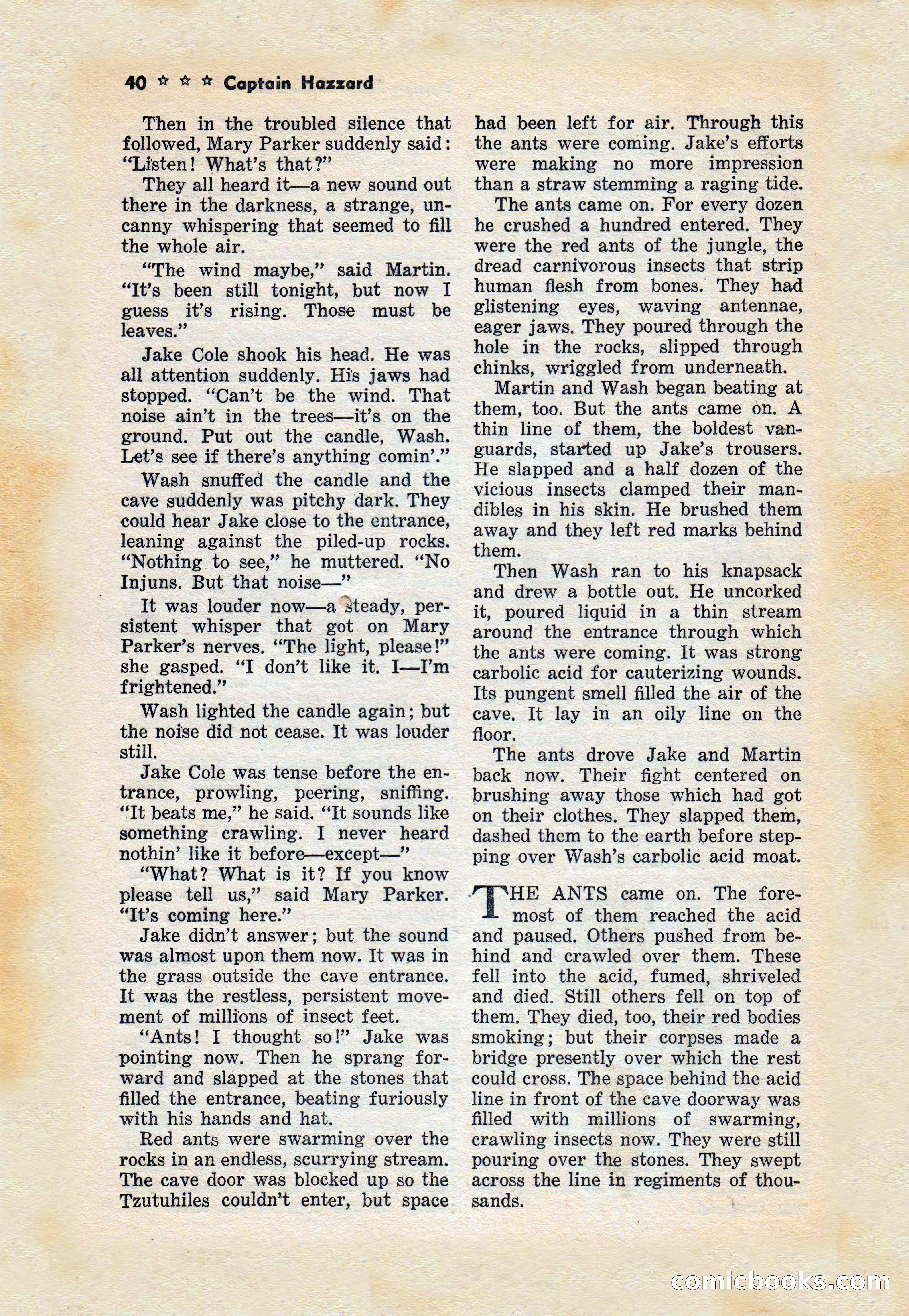 Captain Hazzard Magazine, May 1938 — page 43 of 101