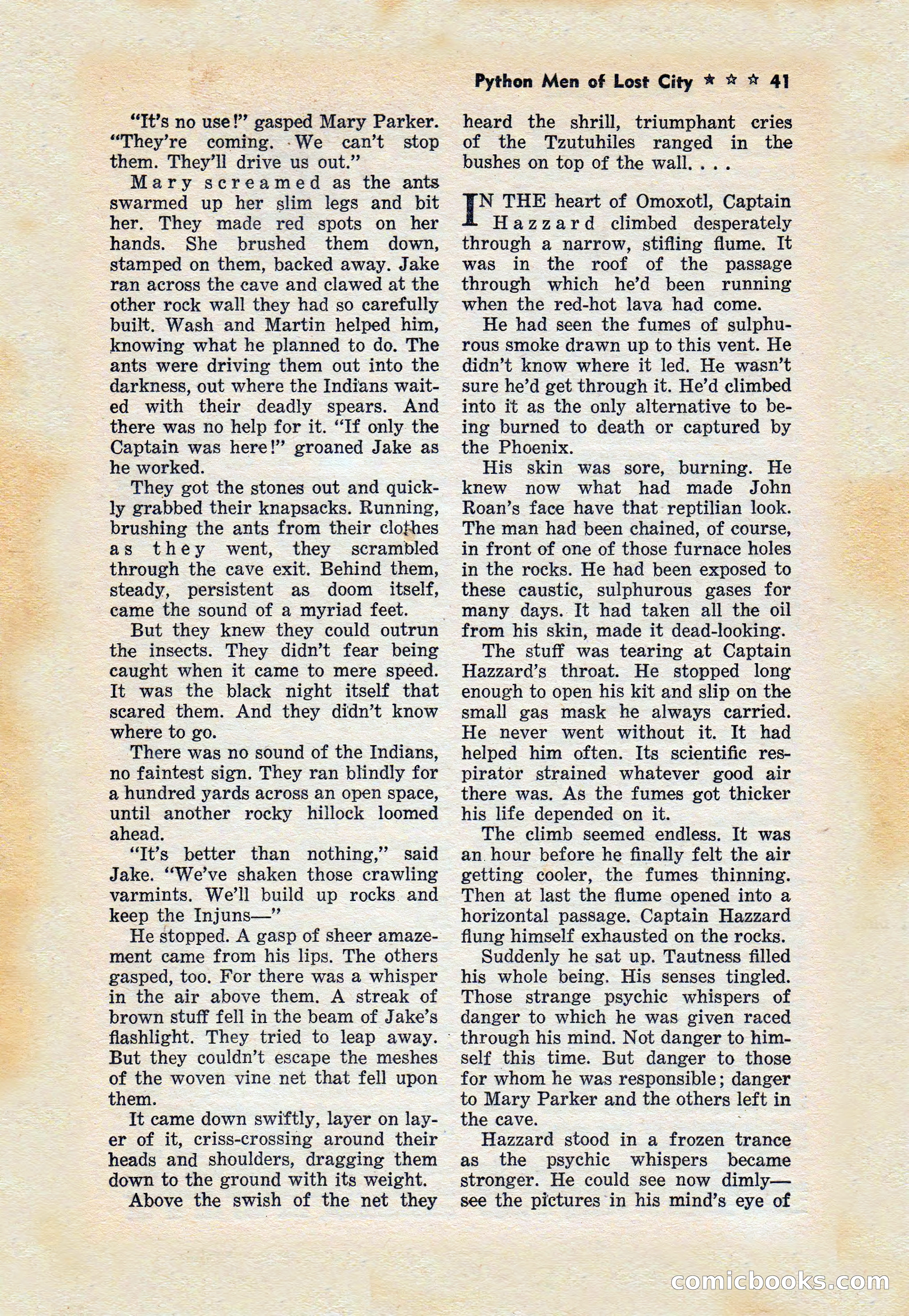 Captain Hazzard Magazine, May 1938 — page 44 of 101