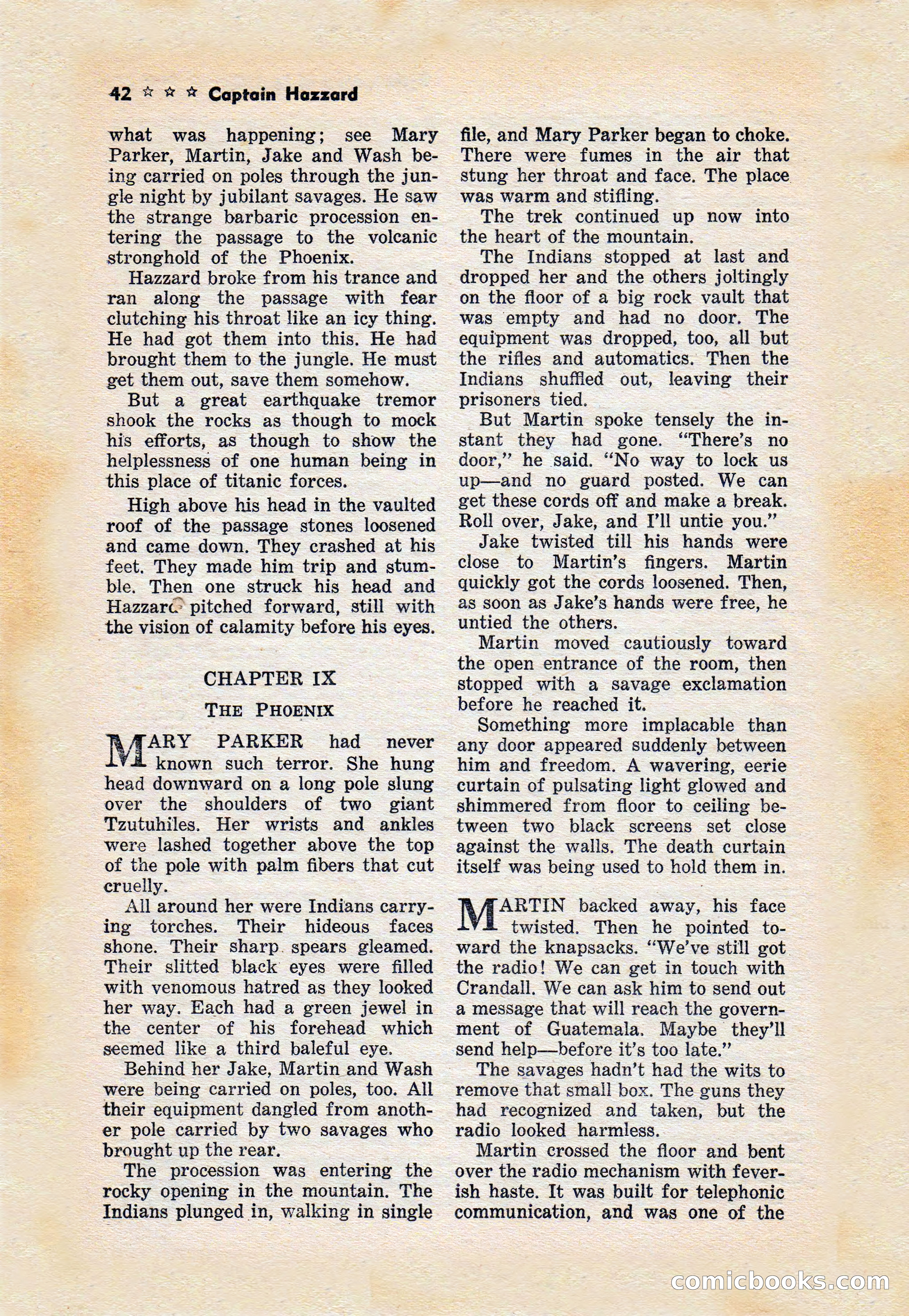 Captain Hazzard Magazine, May 1938 — page 45 of 101