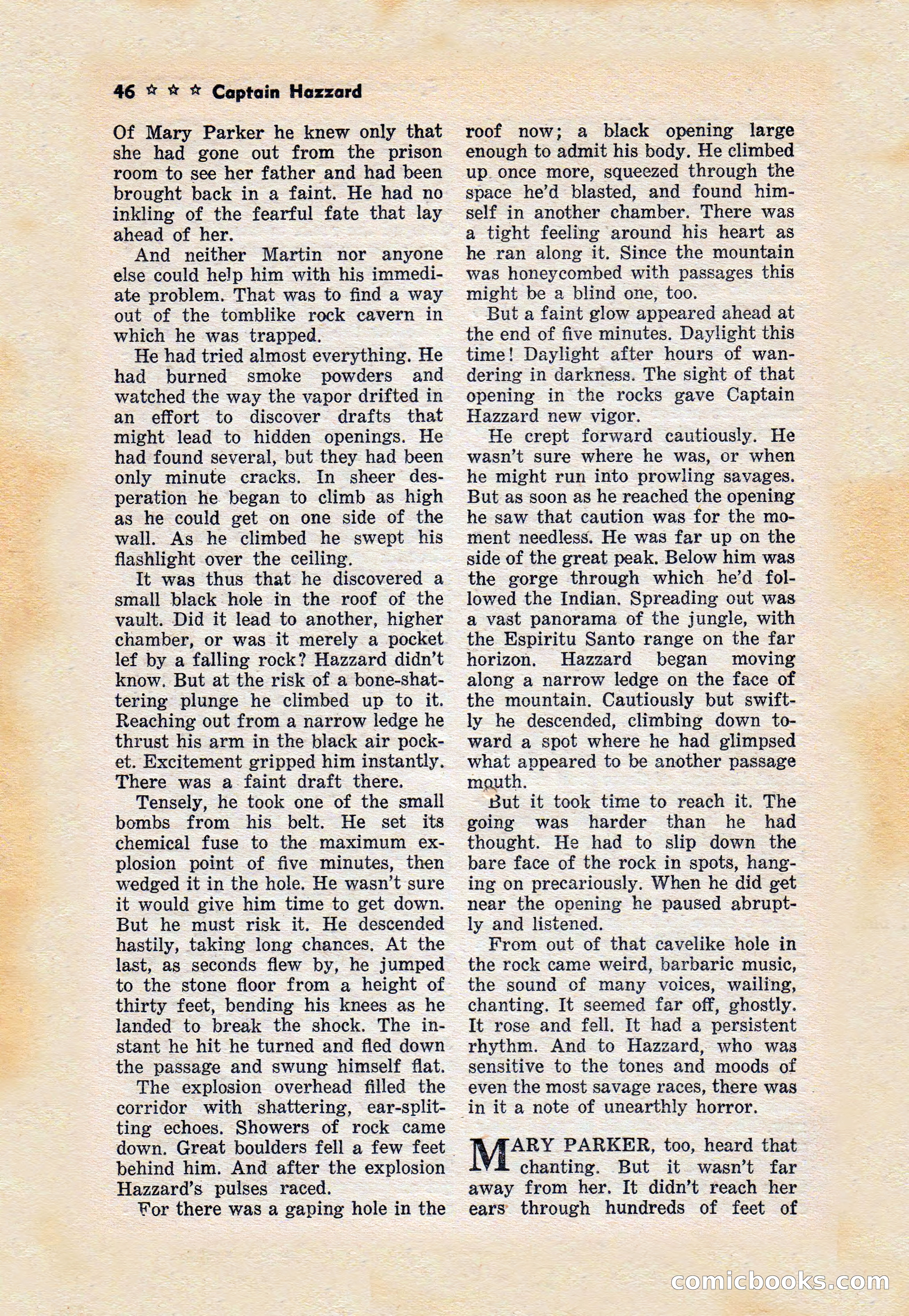 Captain Hazzard Magazine, May 1938 — page 49 of 101