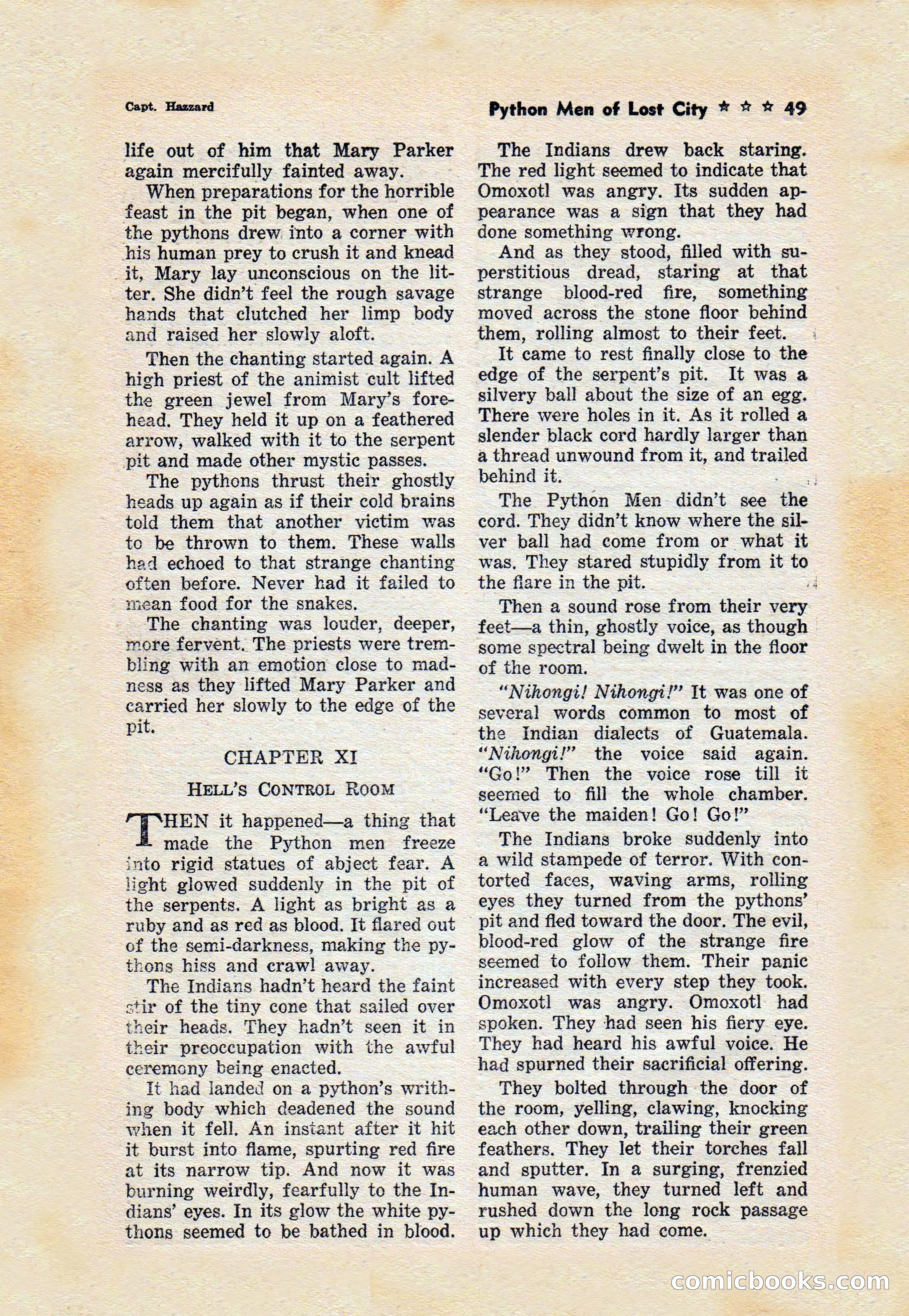 Captain Hazzard Magazine, May 1938 — page 52 of 101