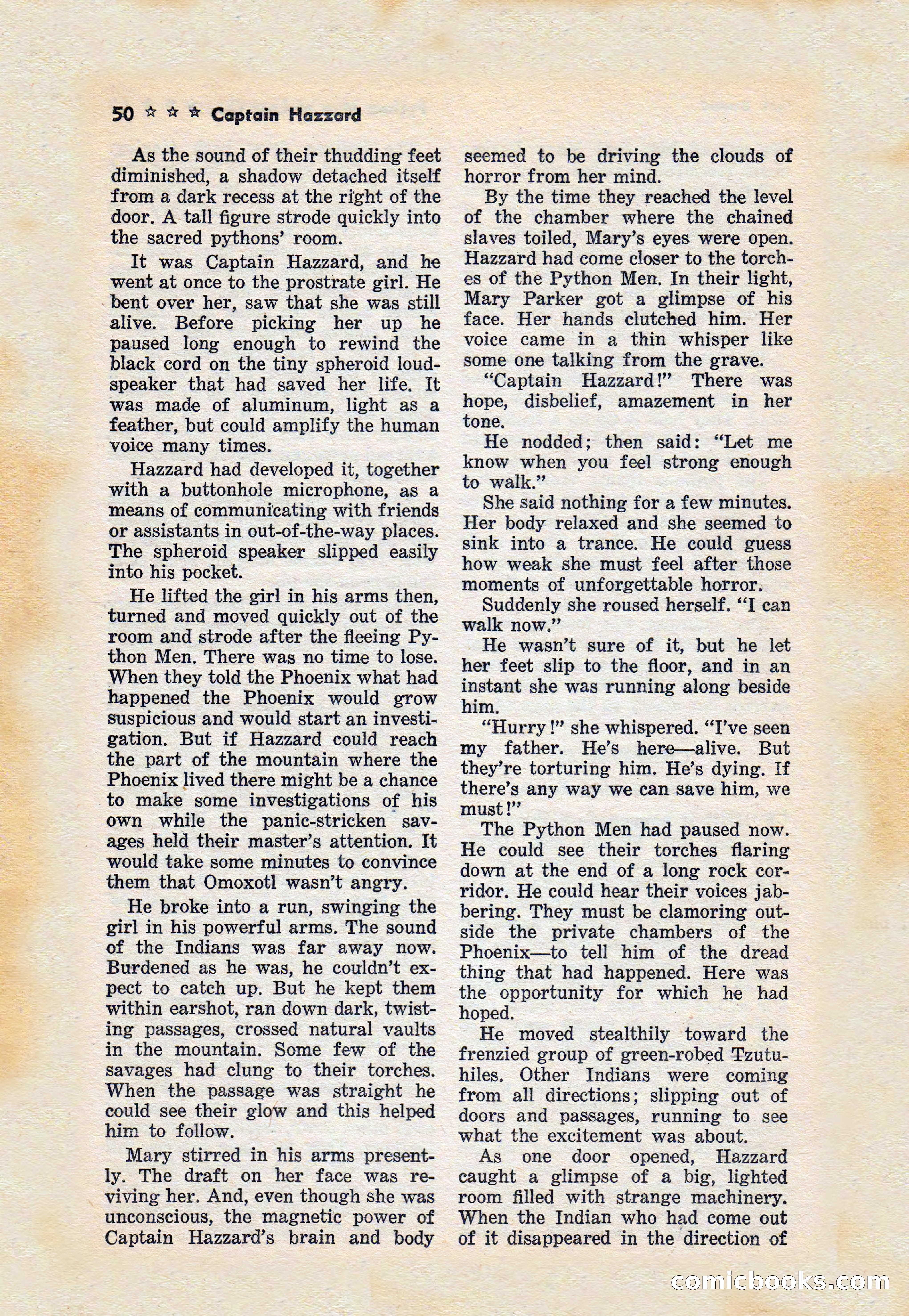 Captain Hazzard Magazine, May 1938 — page 53 of 101