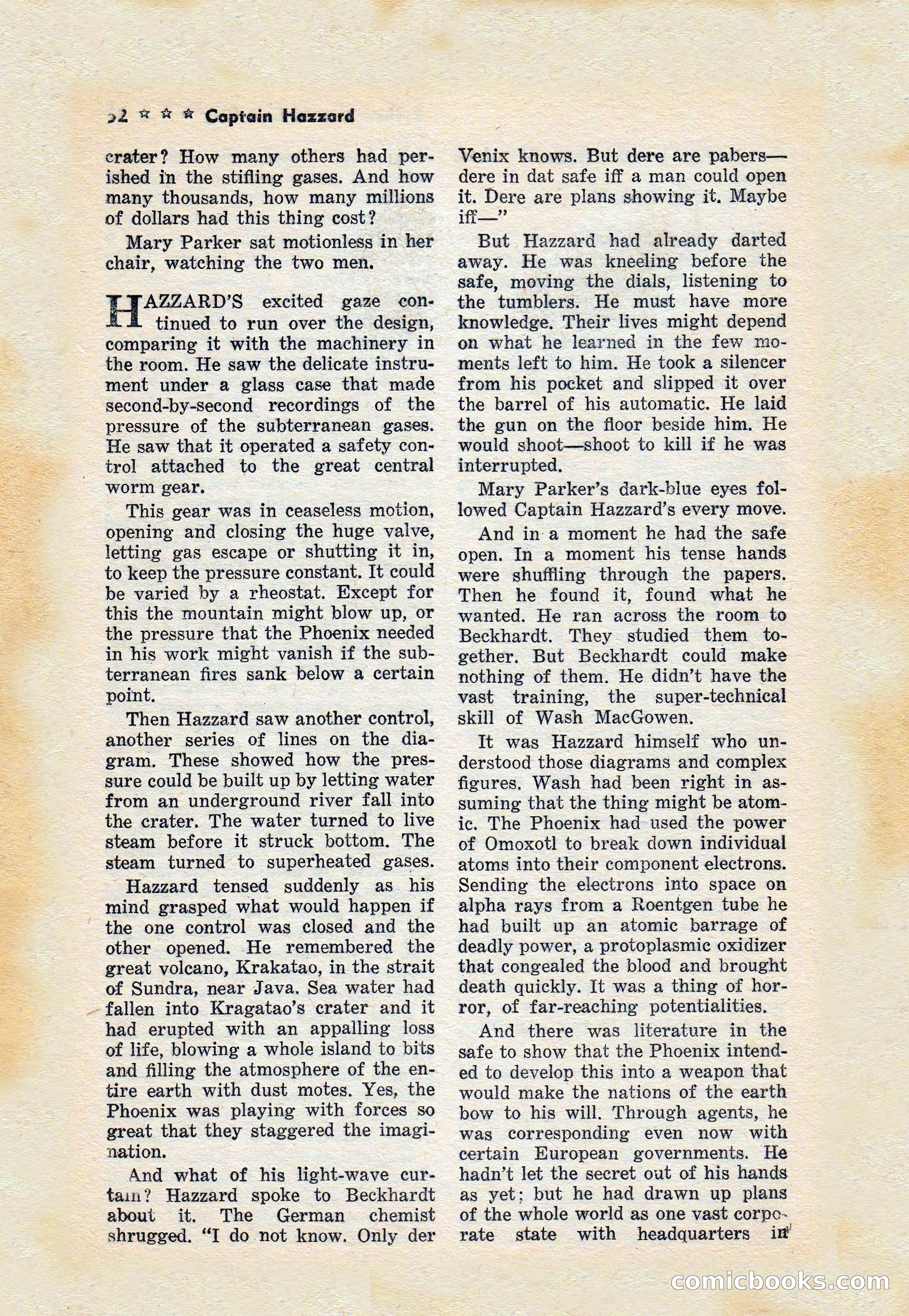 Captain Hazzard Magazine, May 1938 — page 55 of 101