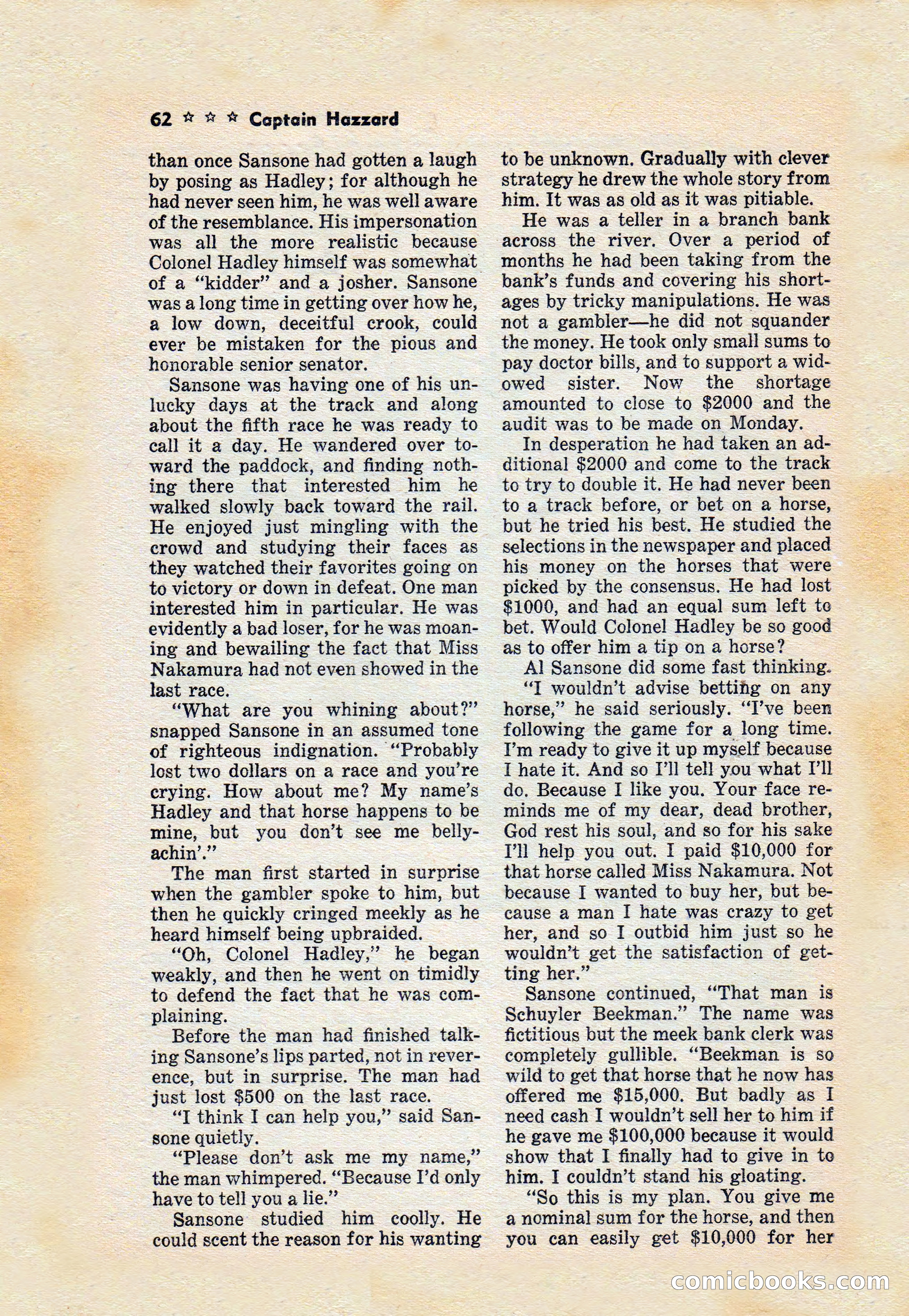 Captain Hazzard Magazine, May 1938 — page 65 of 101