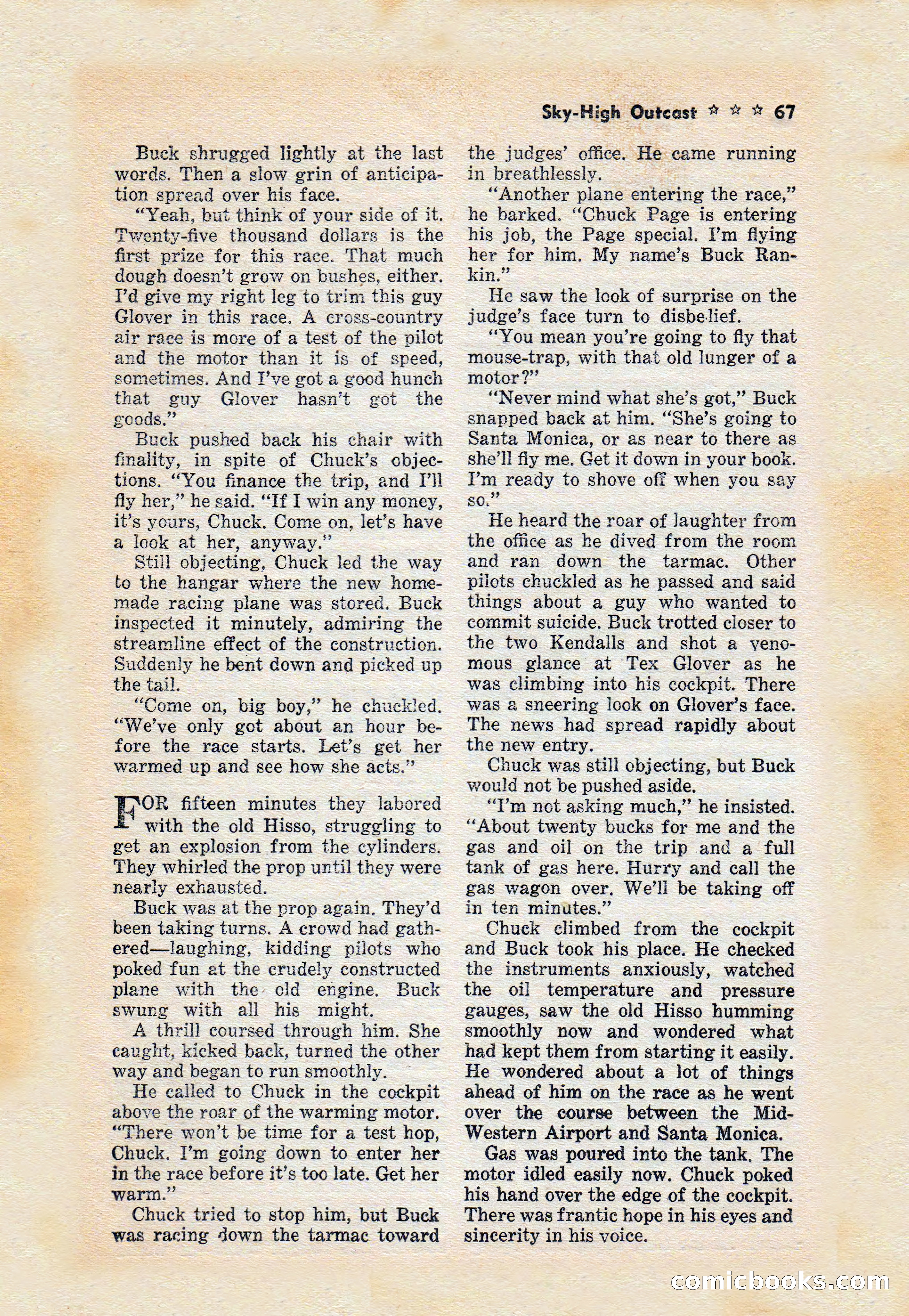 Captain Hazzard Magazine, May 1938 — page 70 of 101