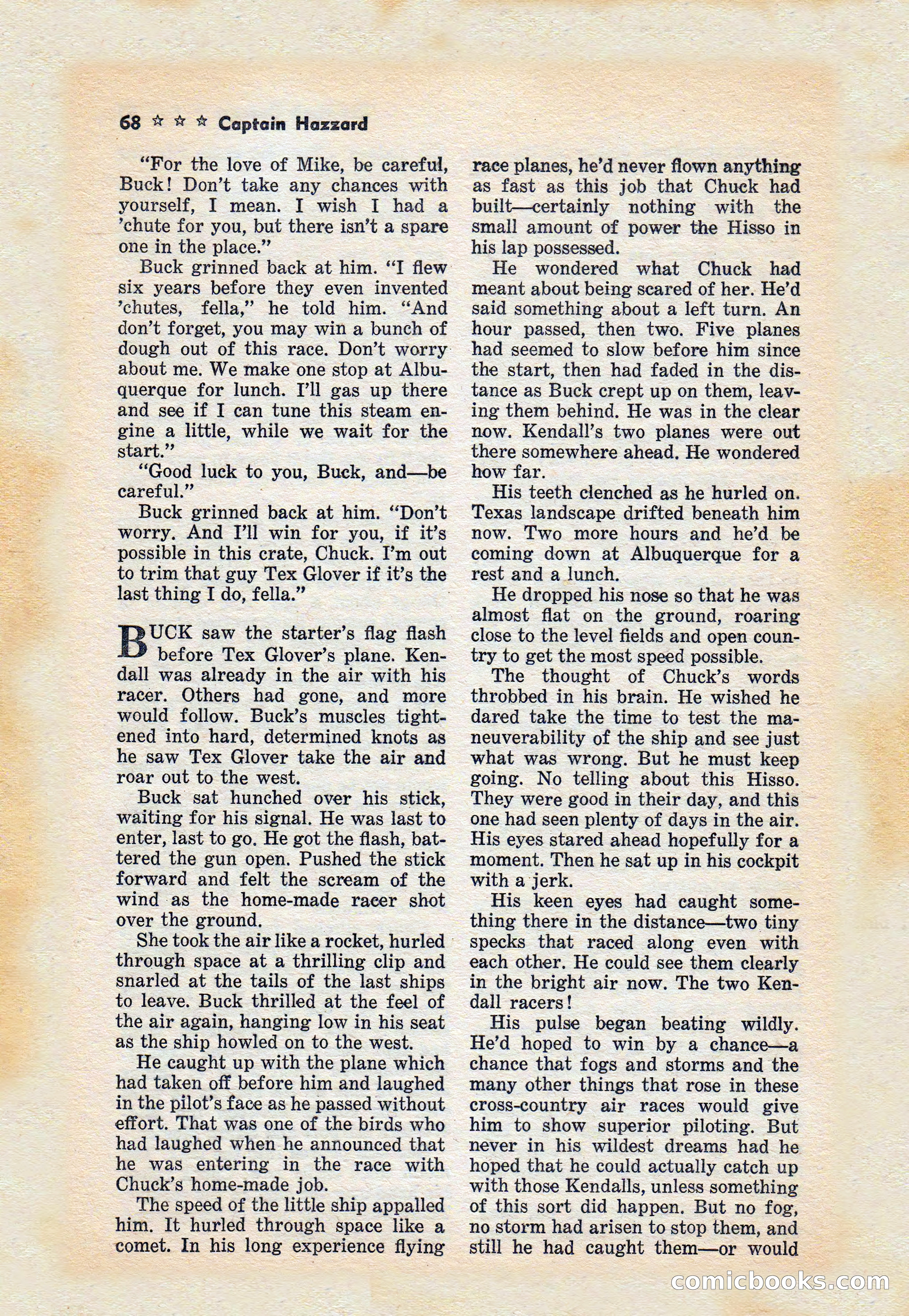 Captain Hazzard Magazine, May 1938 — page 71 of 101