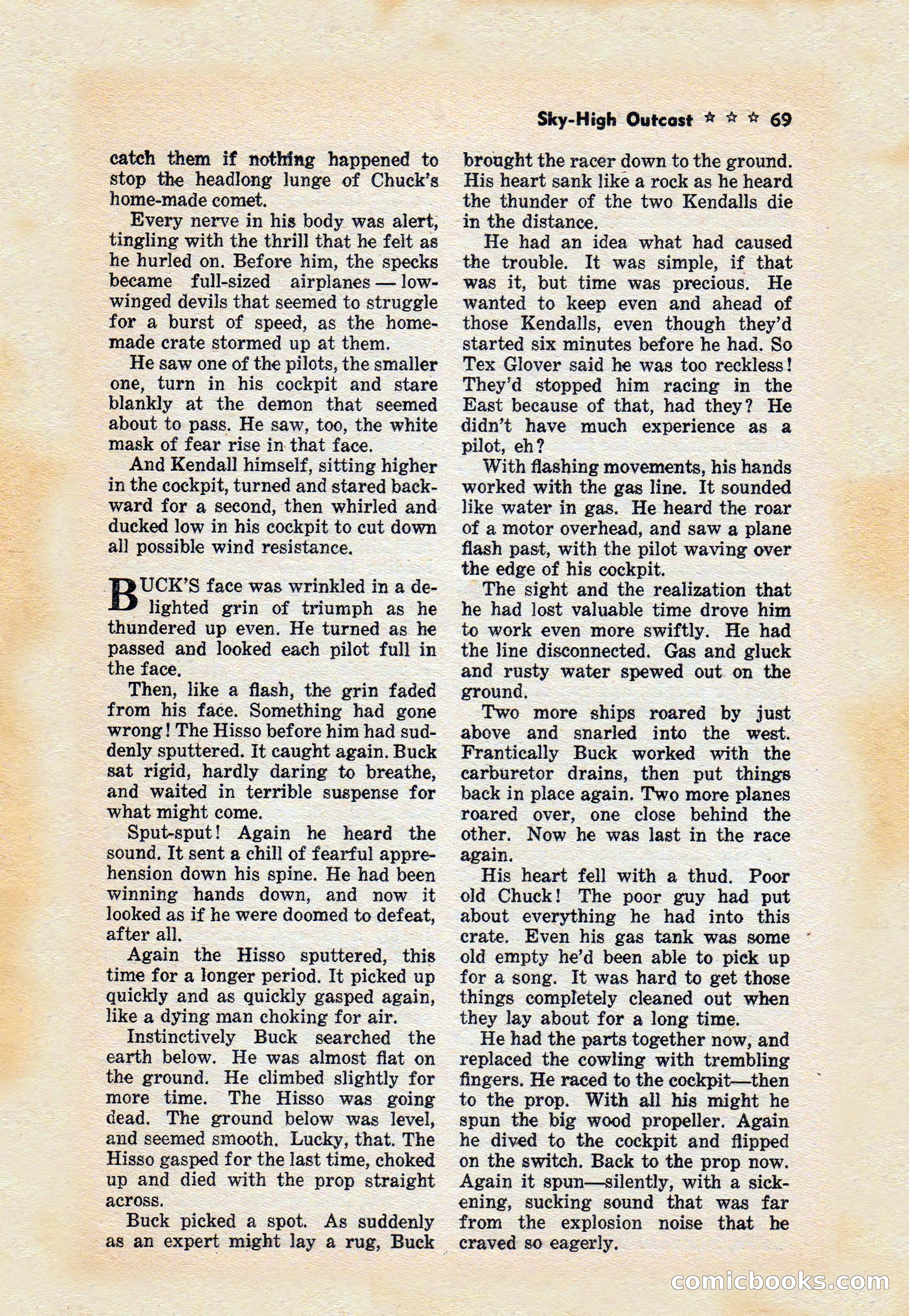 Captain Hazzard Magazine, May 1938 — page 72 of 101