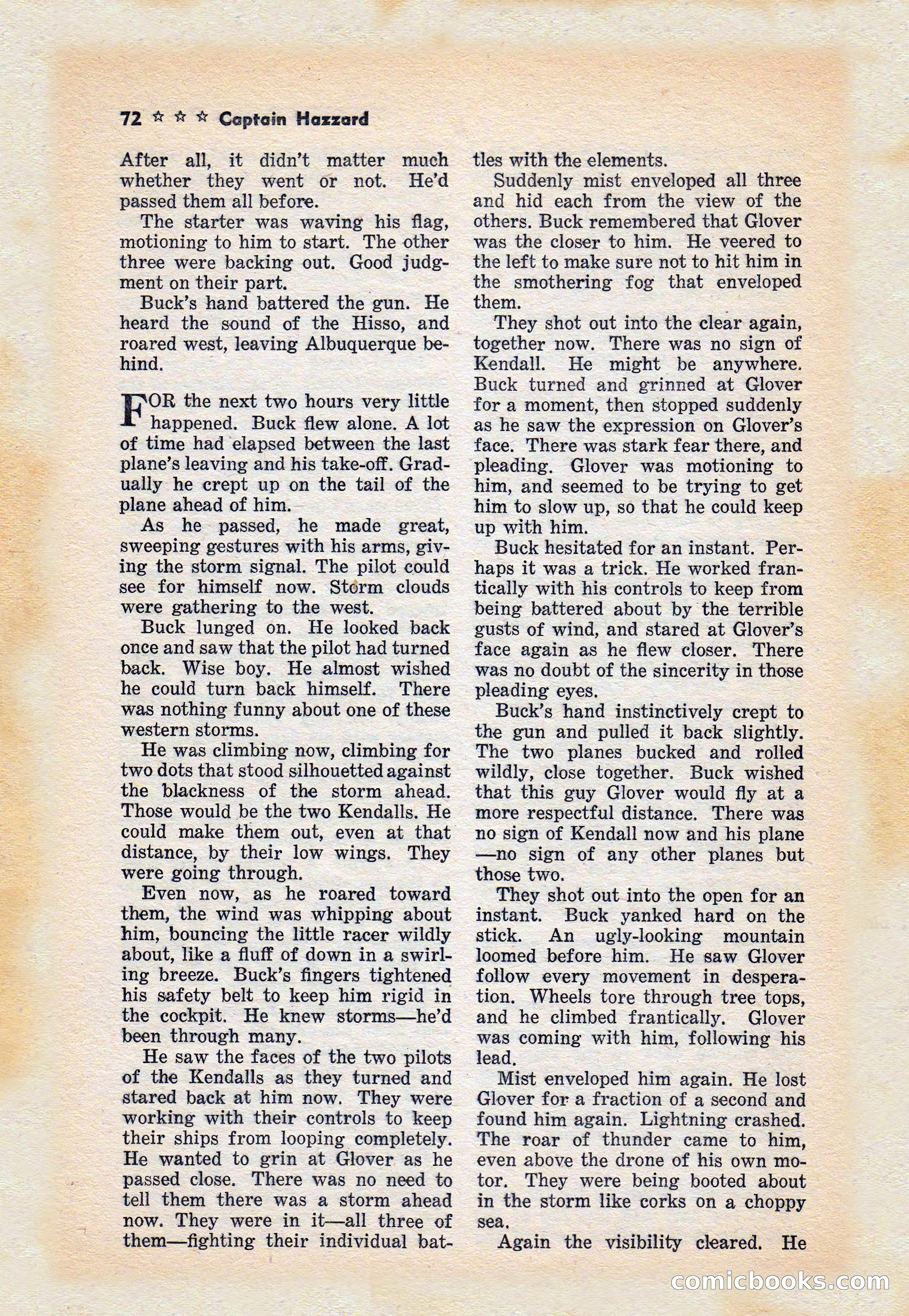 Captain Hazzard Magazine, May 1938 — page 75 of 101