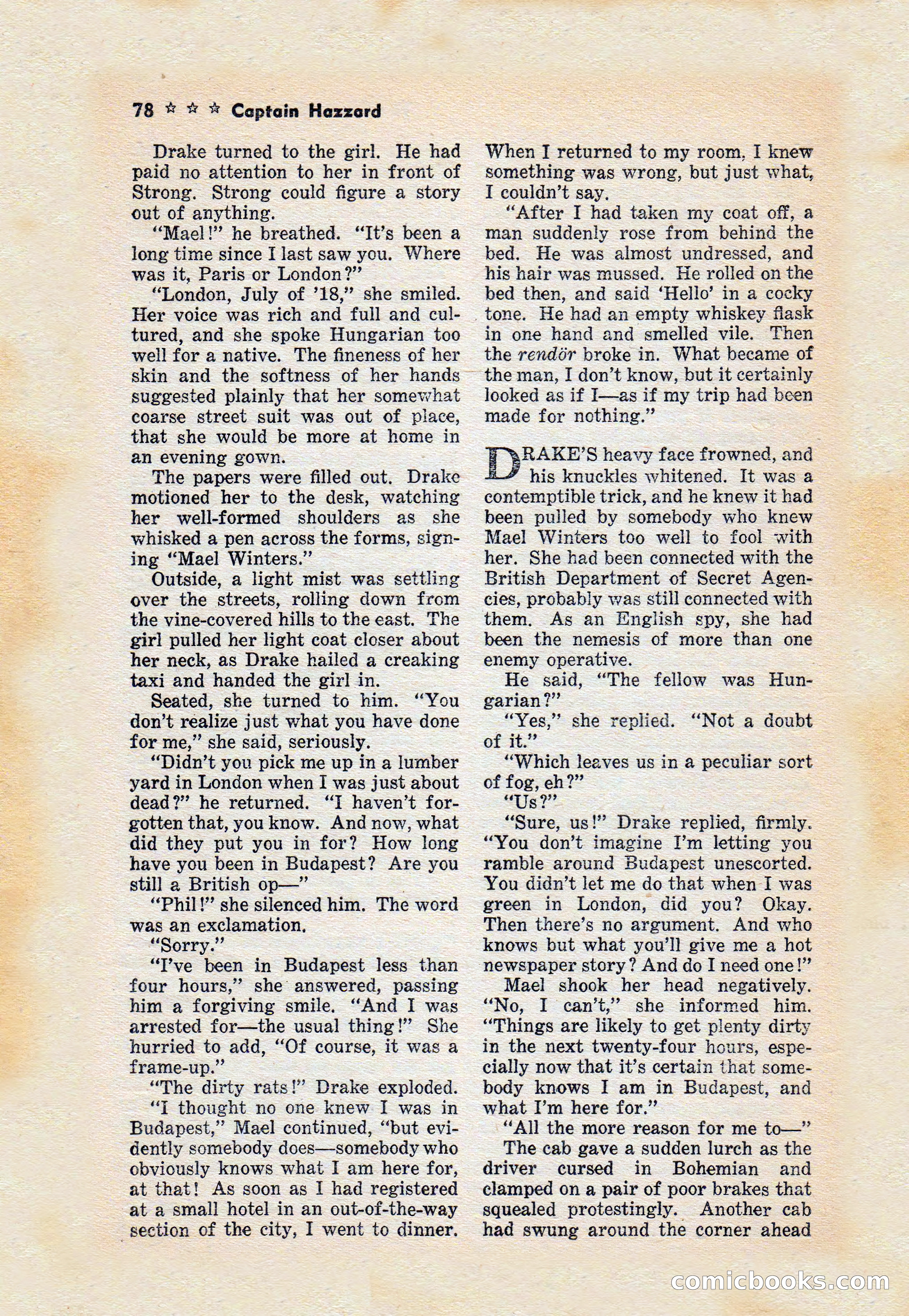 Captain Hazzard Magazine, May 1938 — page 81 of 101