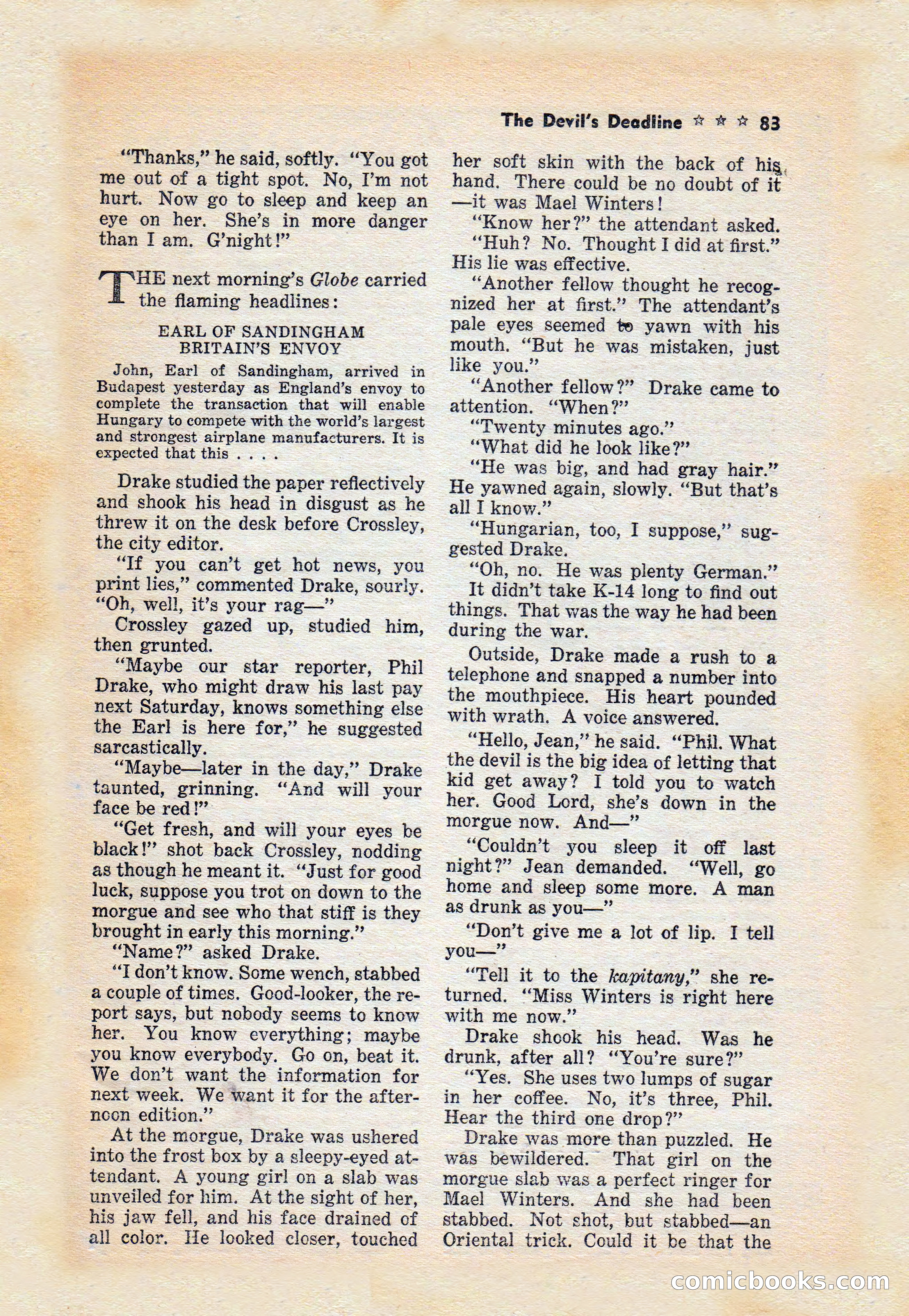 Captain Hazzard Magazine, May 1938 — page 86 of 101