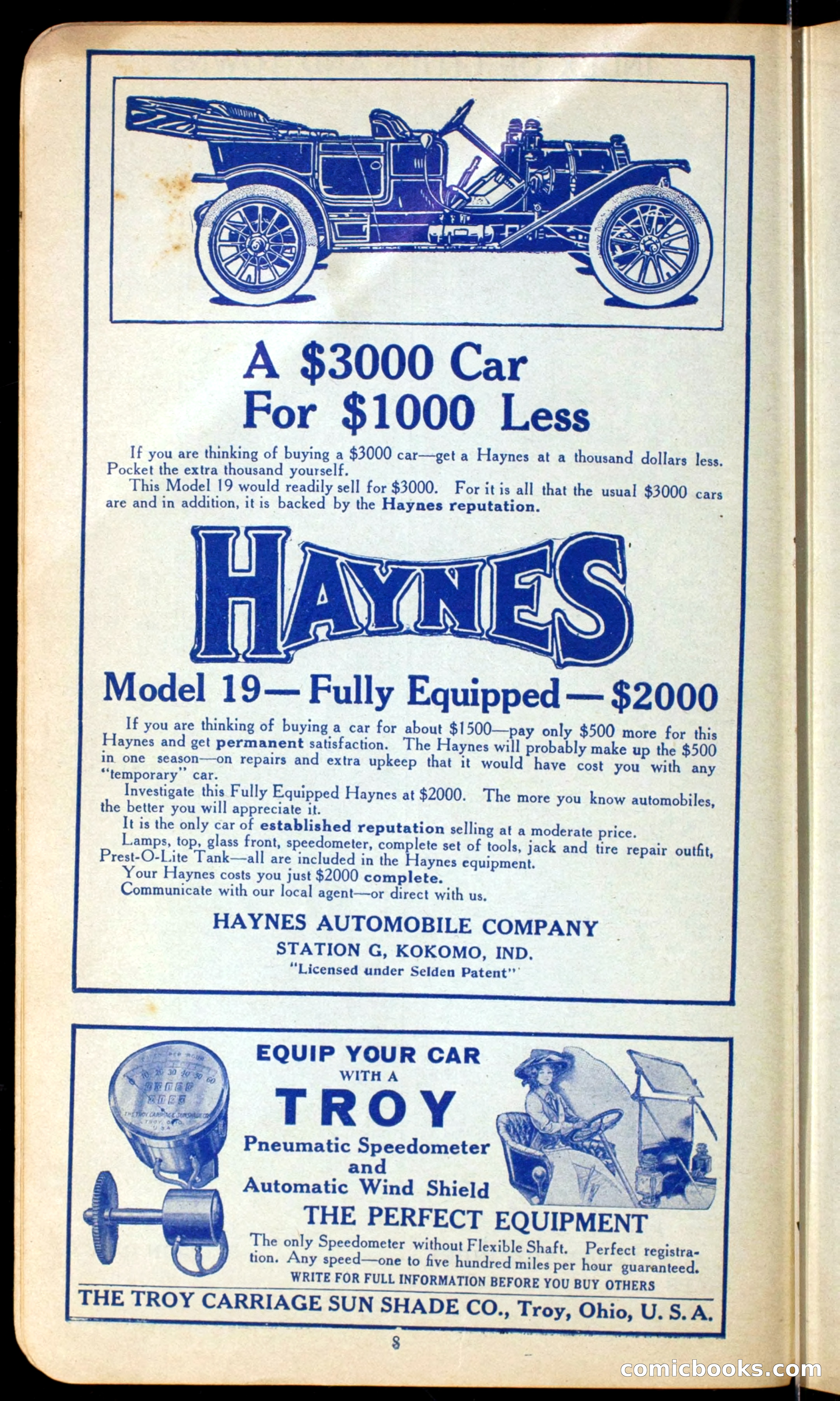 The Automobile Official Blue Book, 1910 — page 16 of 400