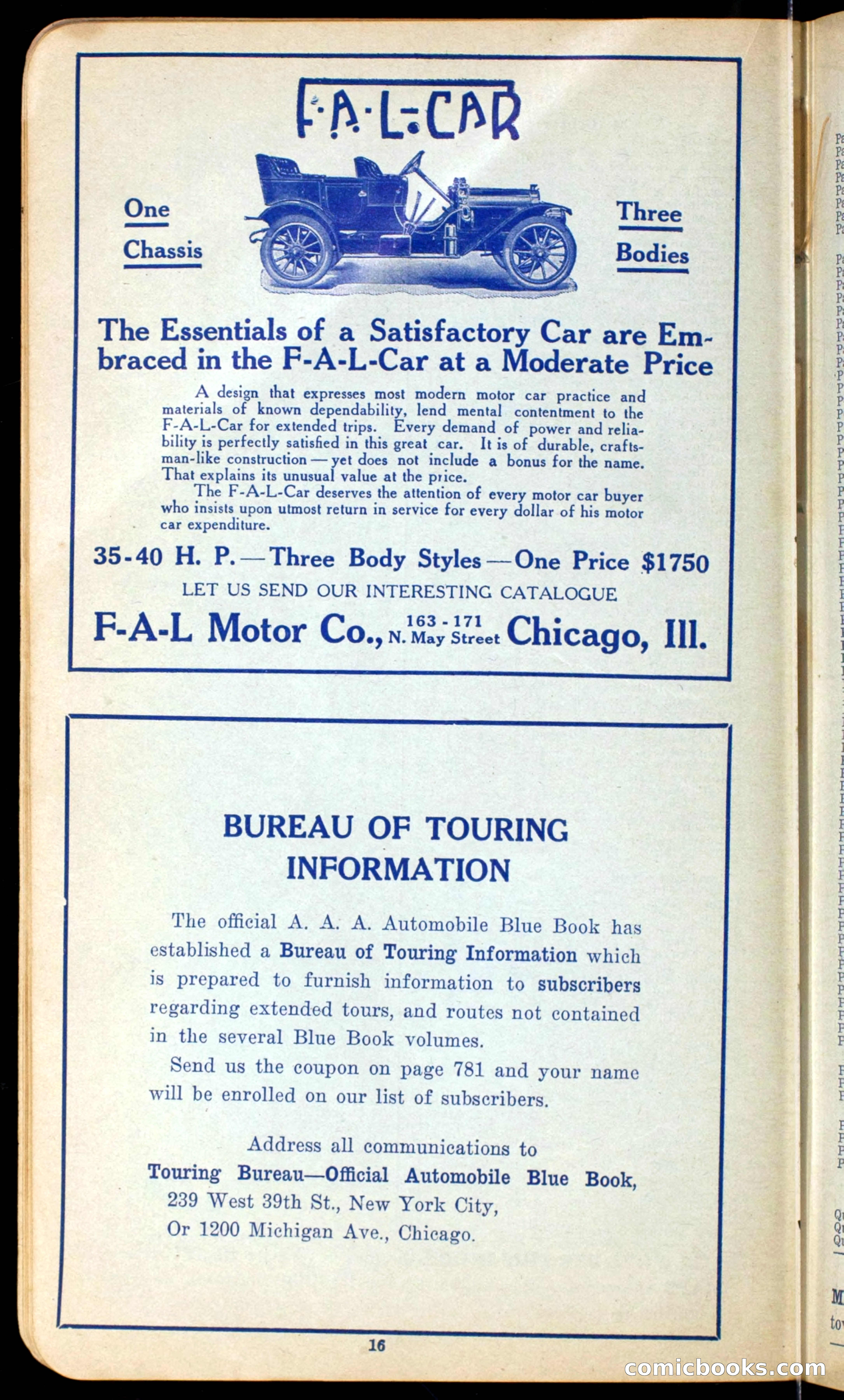The Automobile Official Blue Book, 1910 — page 24 of 400