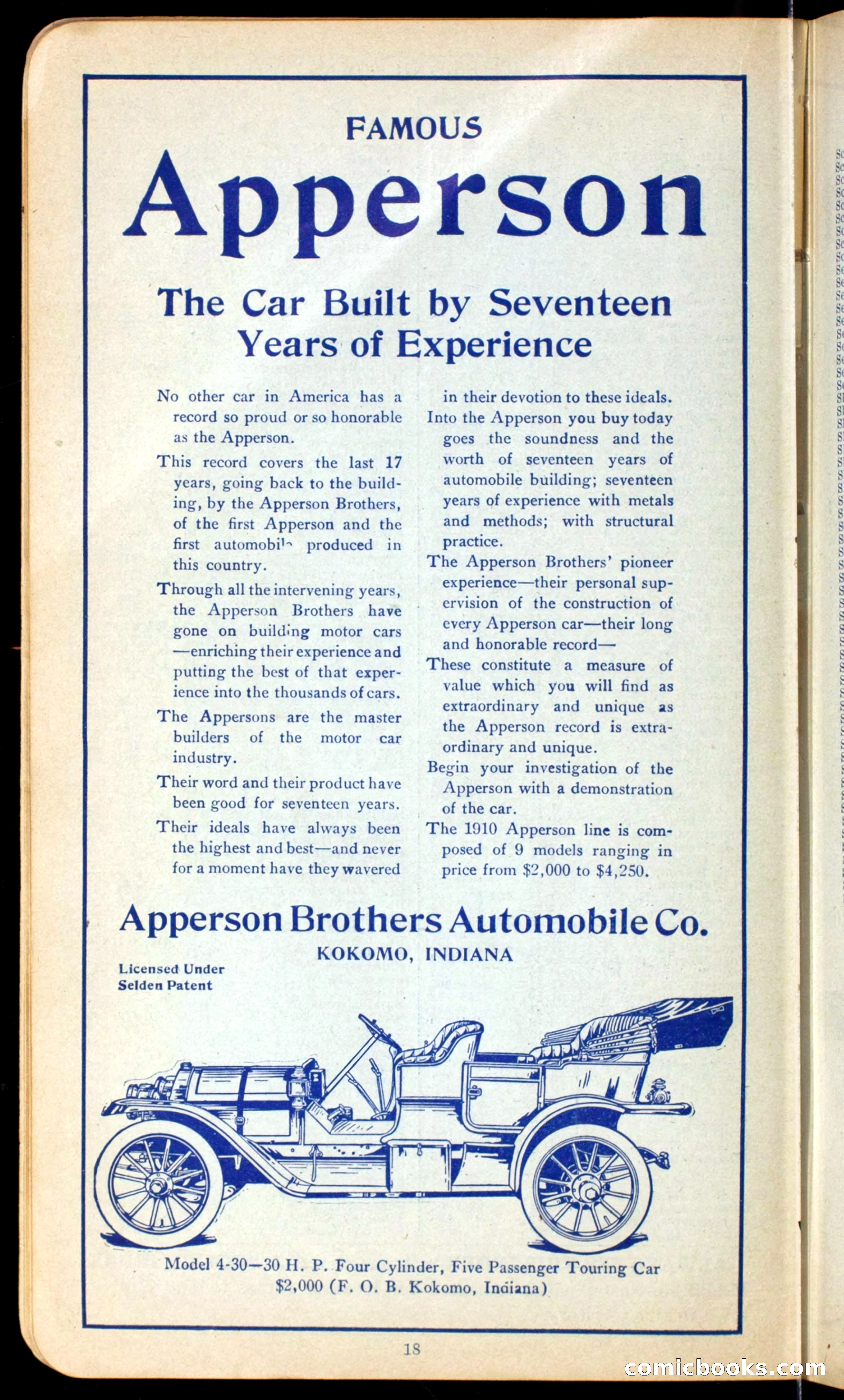 The Automobile Official Blue Book, 1910 — page 26 of 400