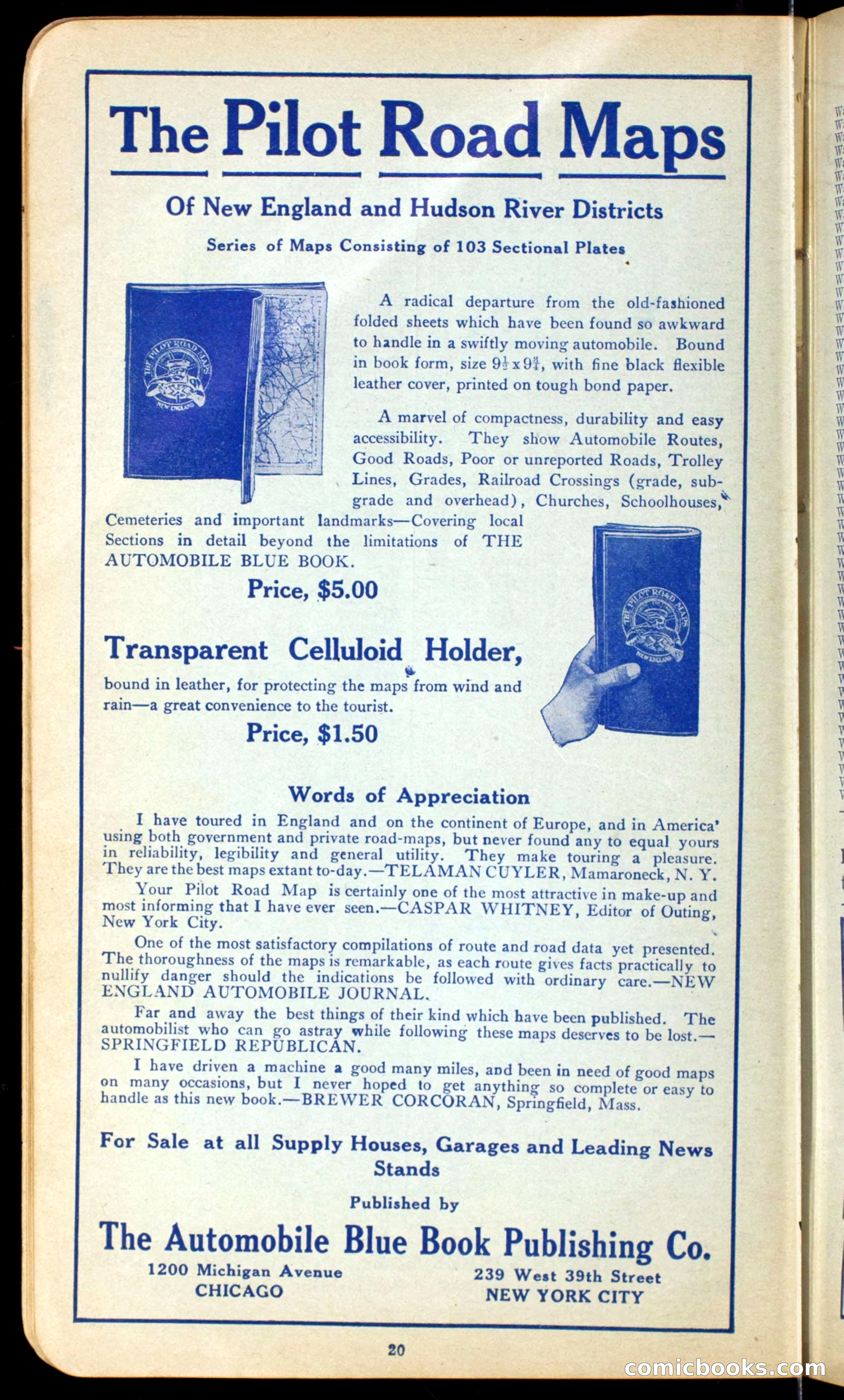 The Automobile Official Blue Book, 1910 — page 28 of 400