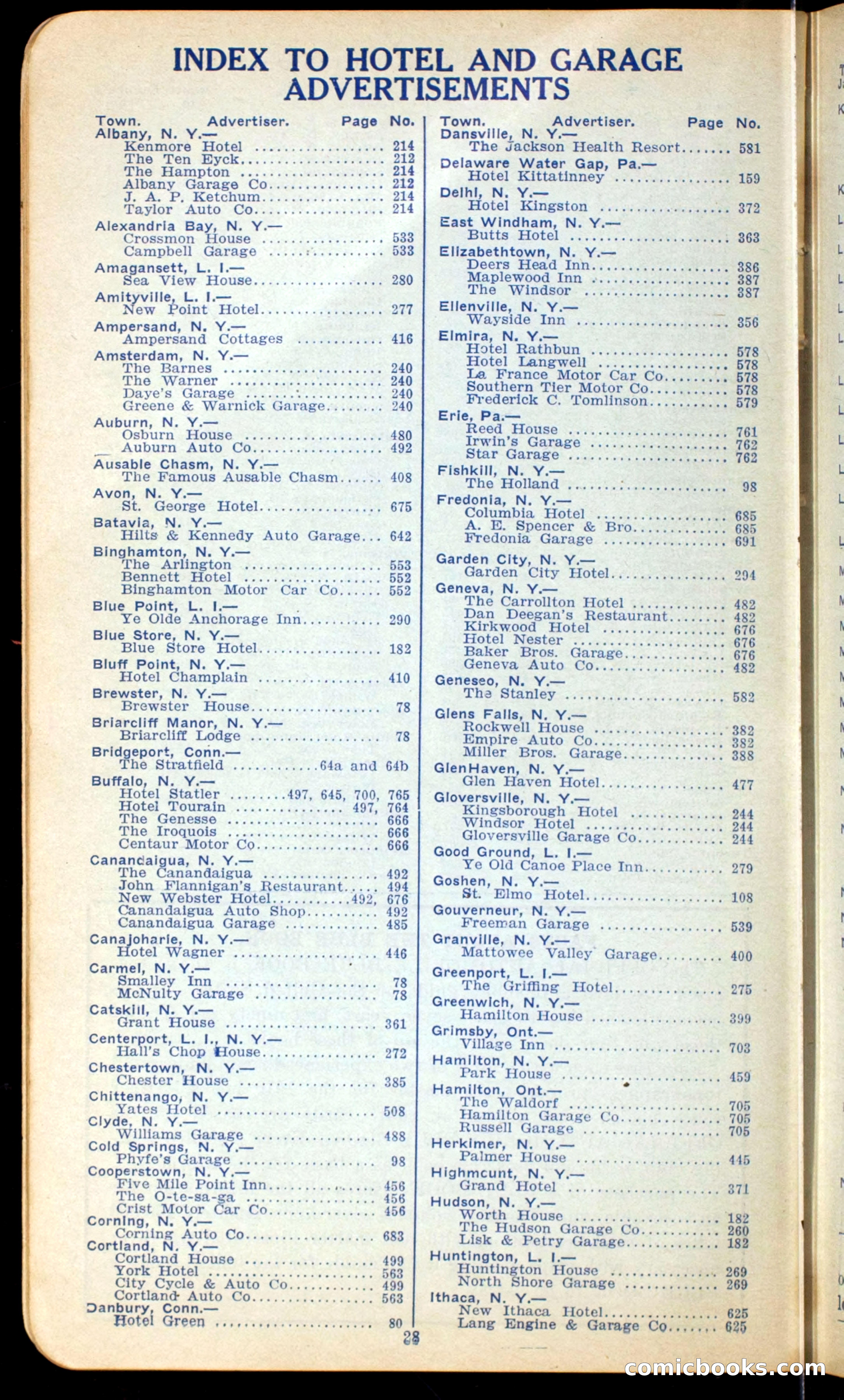The Automobile Official Blue Book, 1910 — page 36 of 400