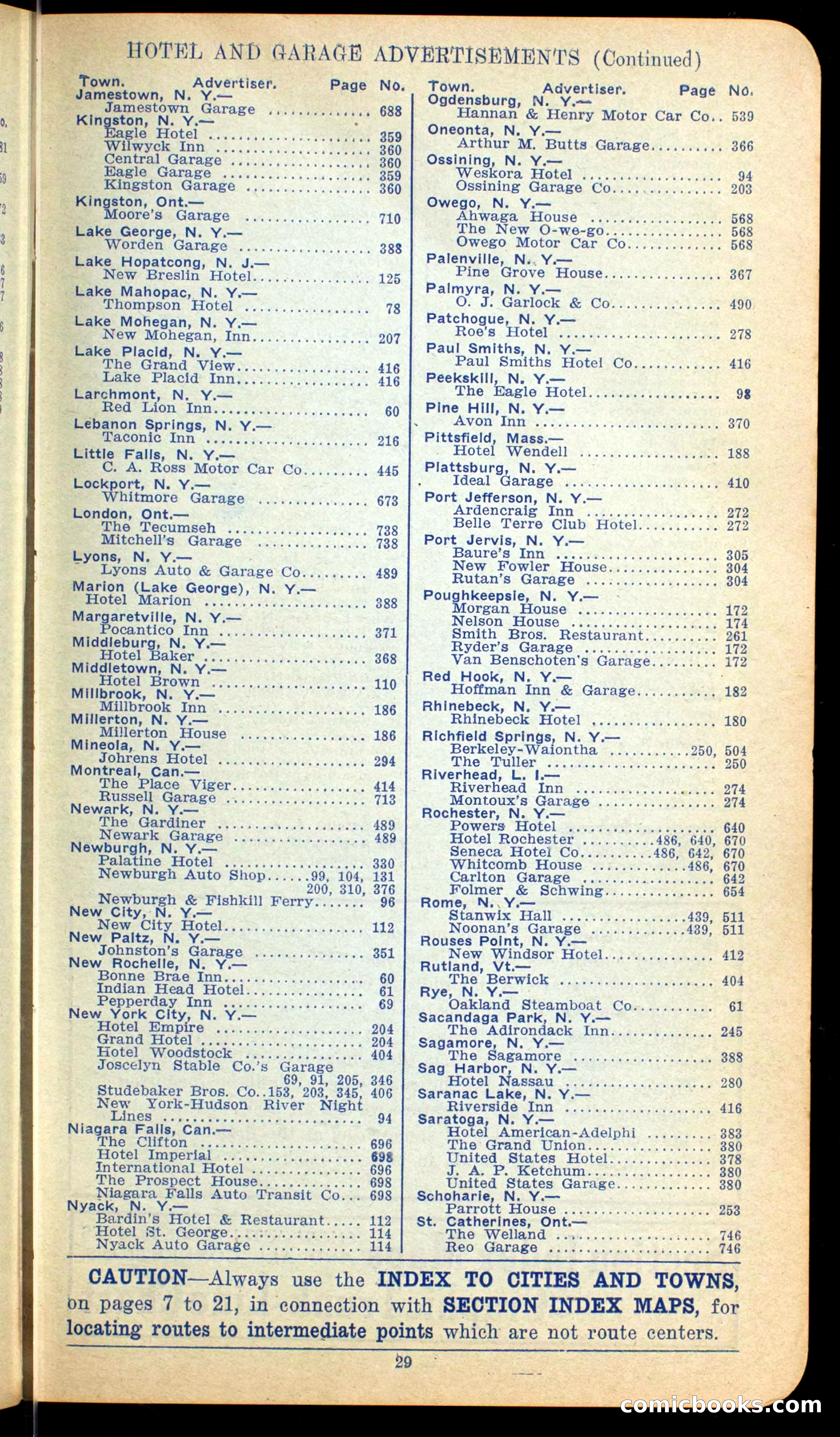 The Automobile Official Blue Book, 1910 — page 37 of 400