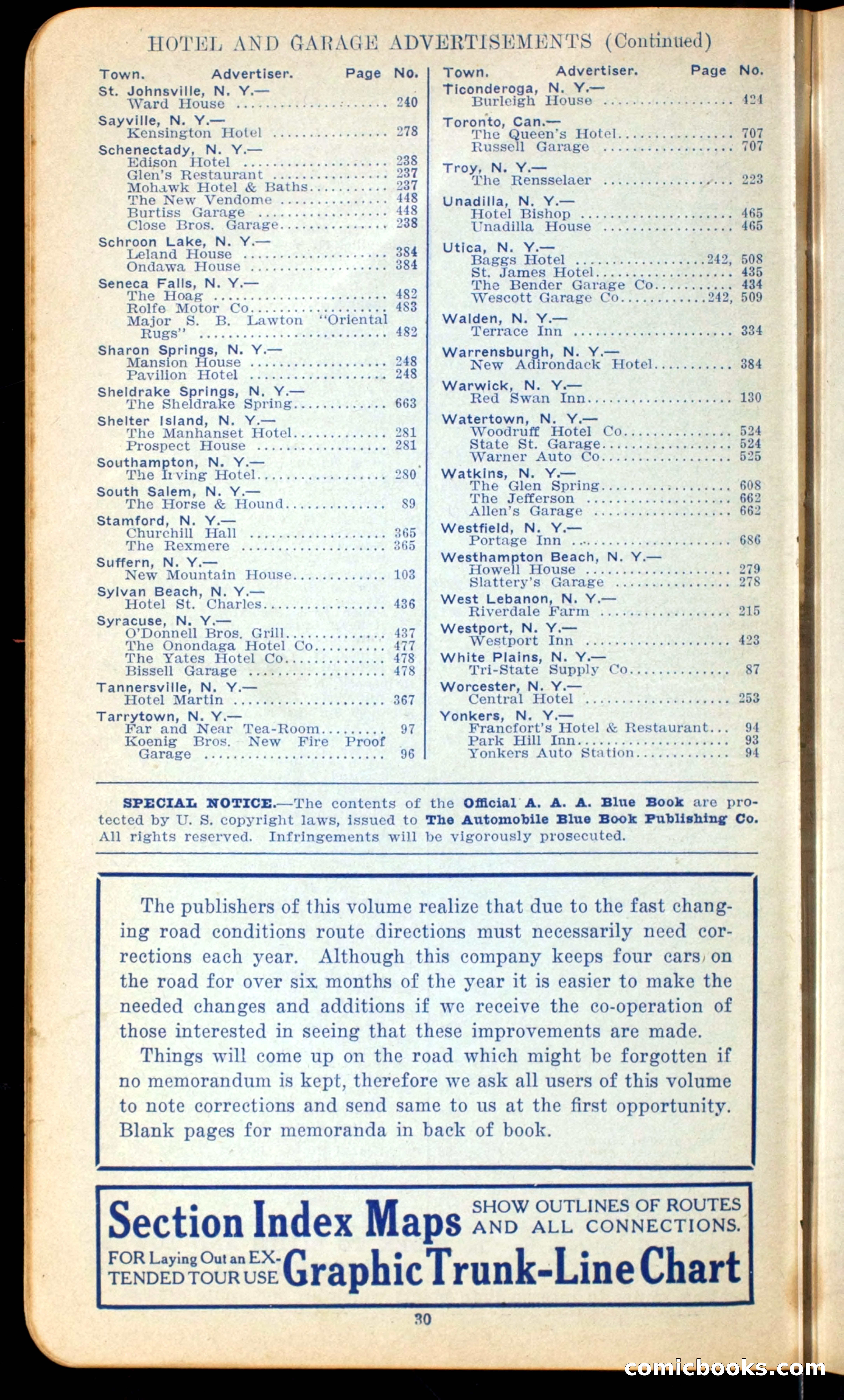 The Automobile Official Blue Book, 1910 — page 38 of 400
