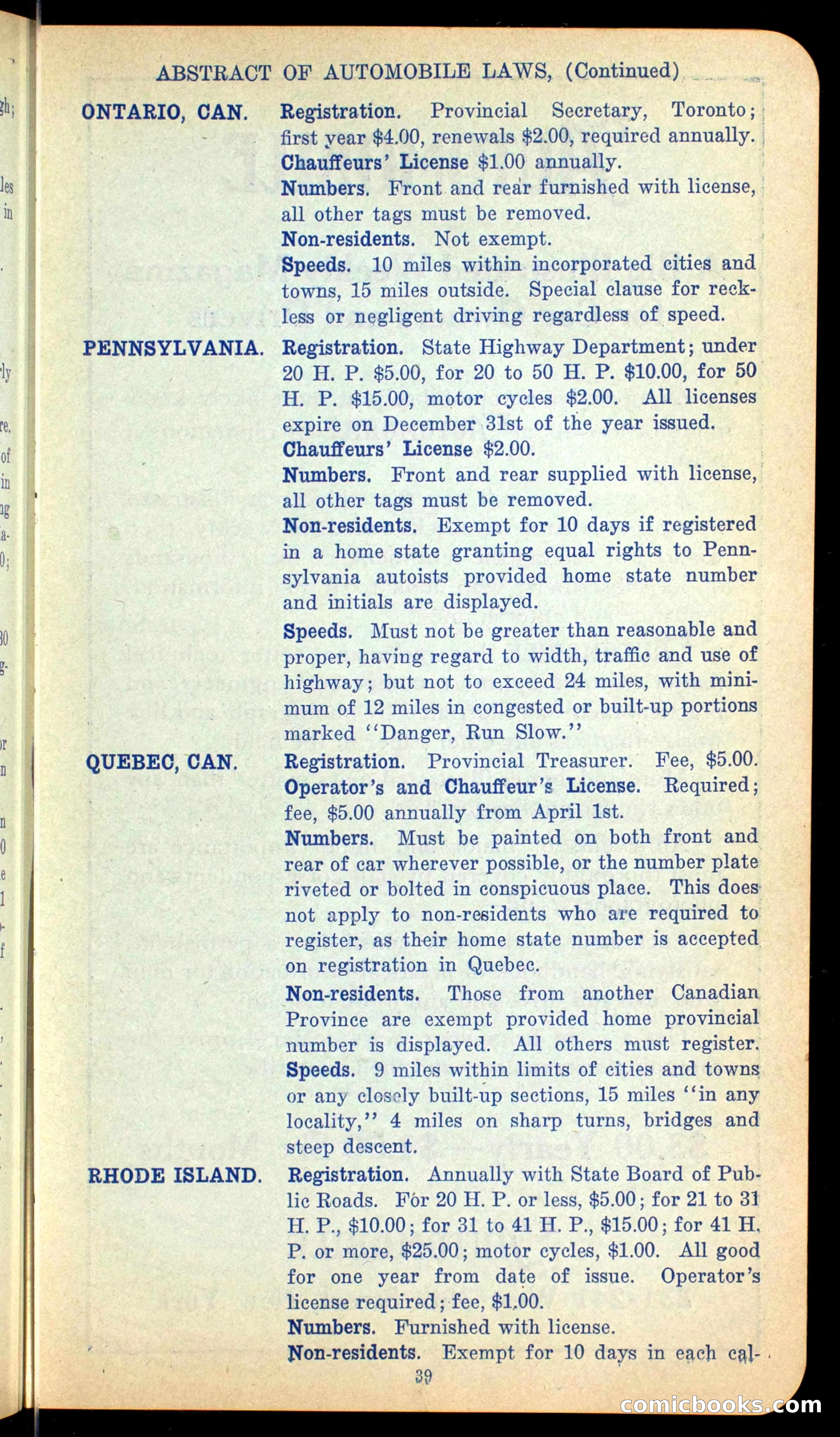 The Automobile Official Blue Book, 1910 — page 47 of 400