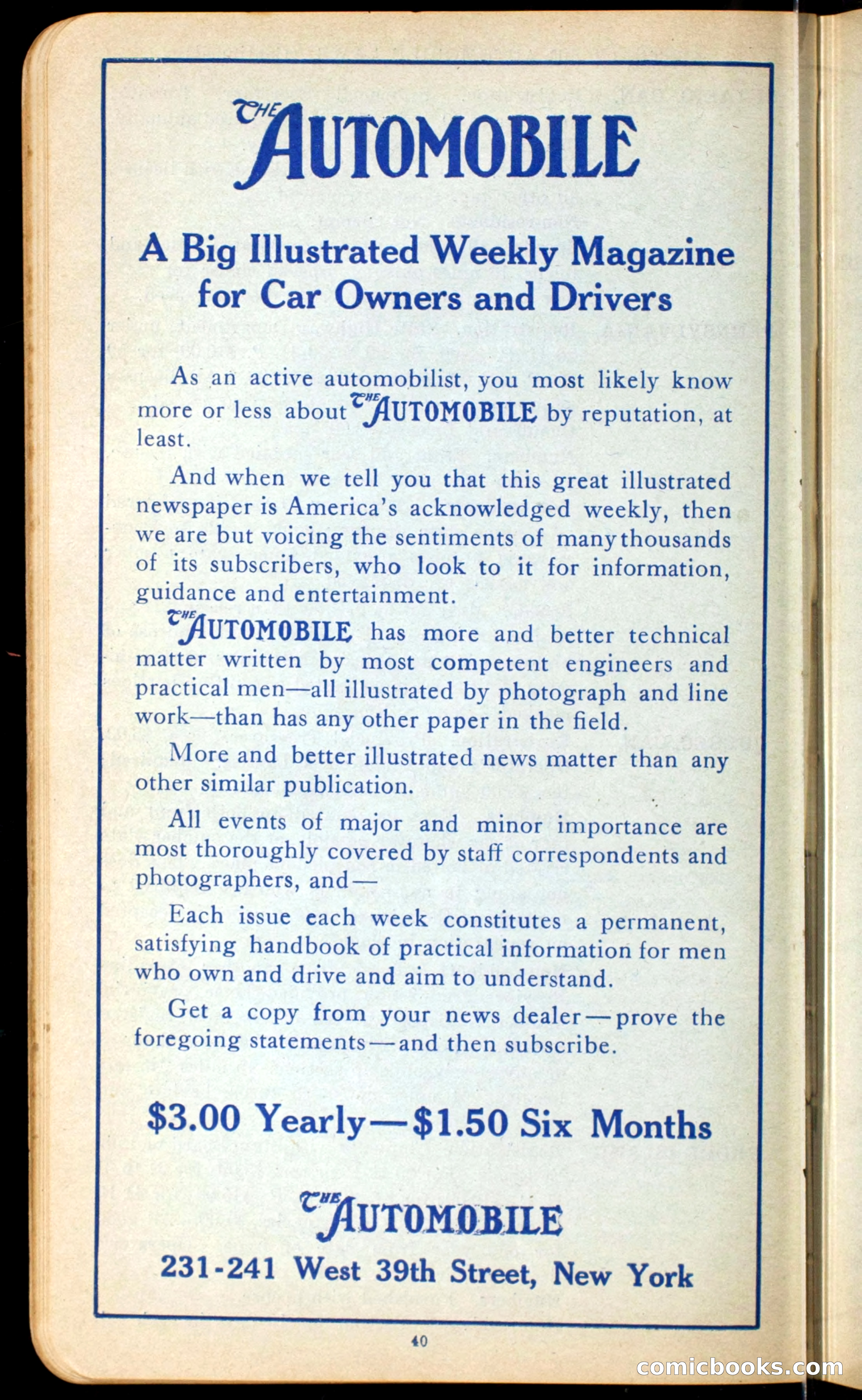 The Automobile Official Blue Book, 1910 — page 48 of 400