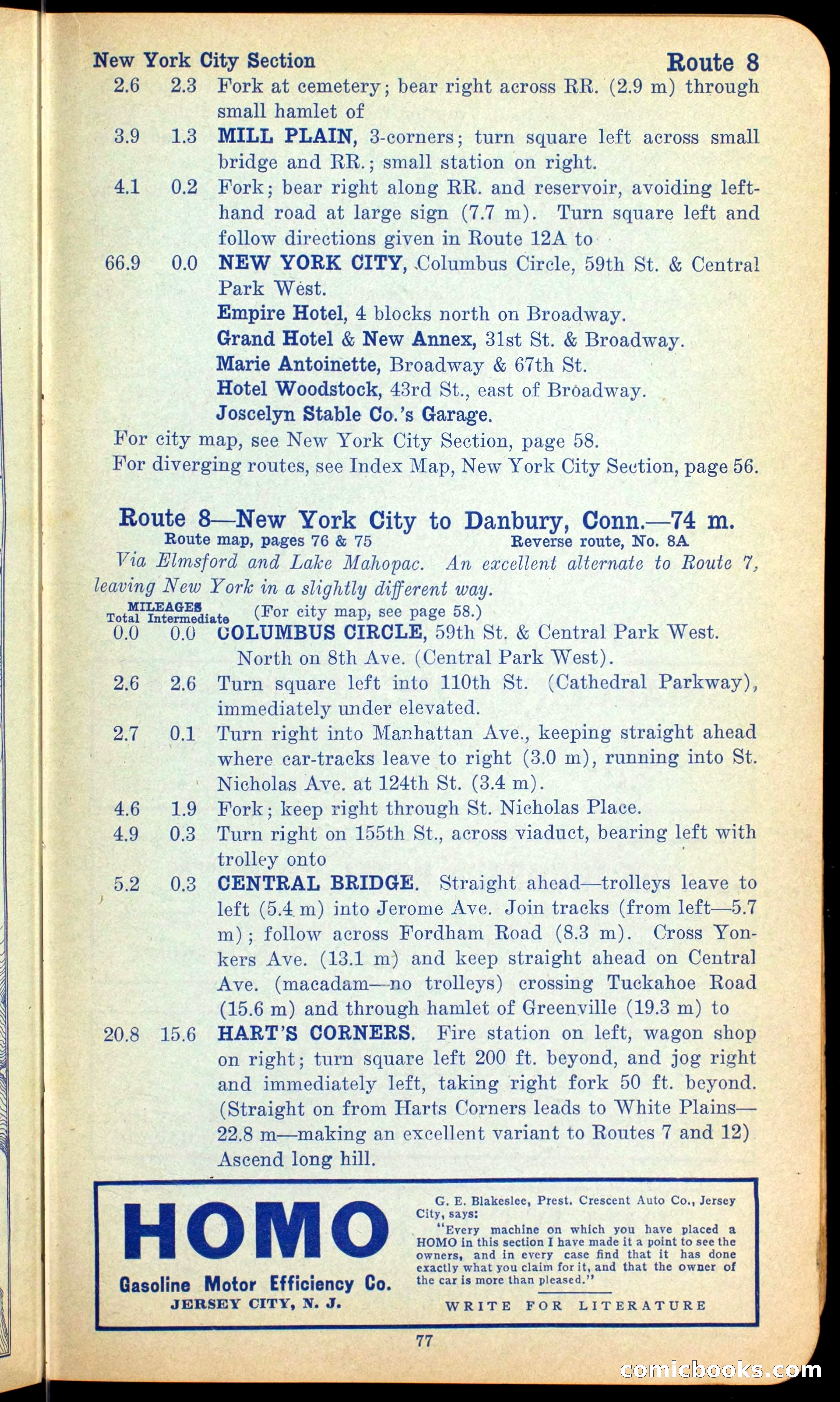 The Automobile Official Blue Book, 1910 — page 87 of 400