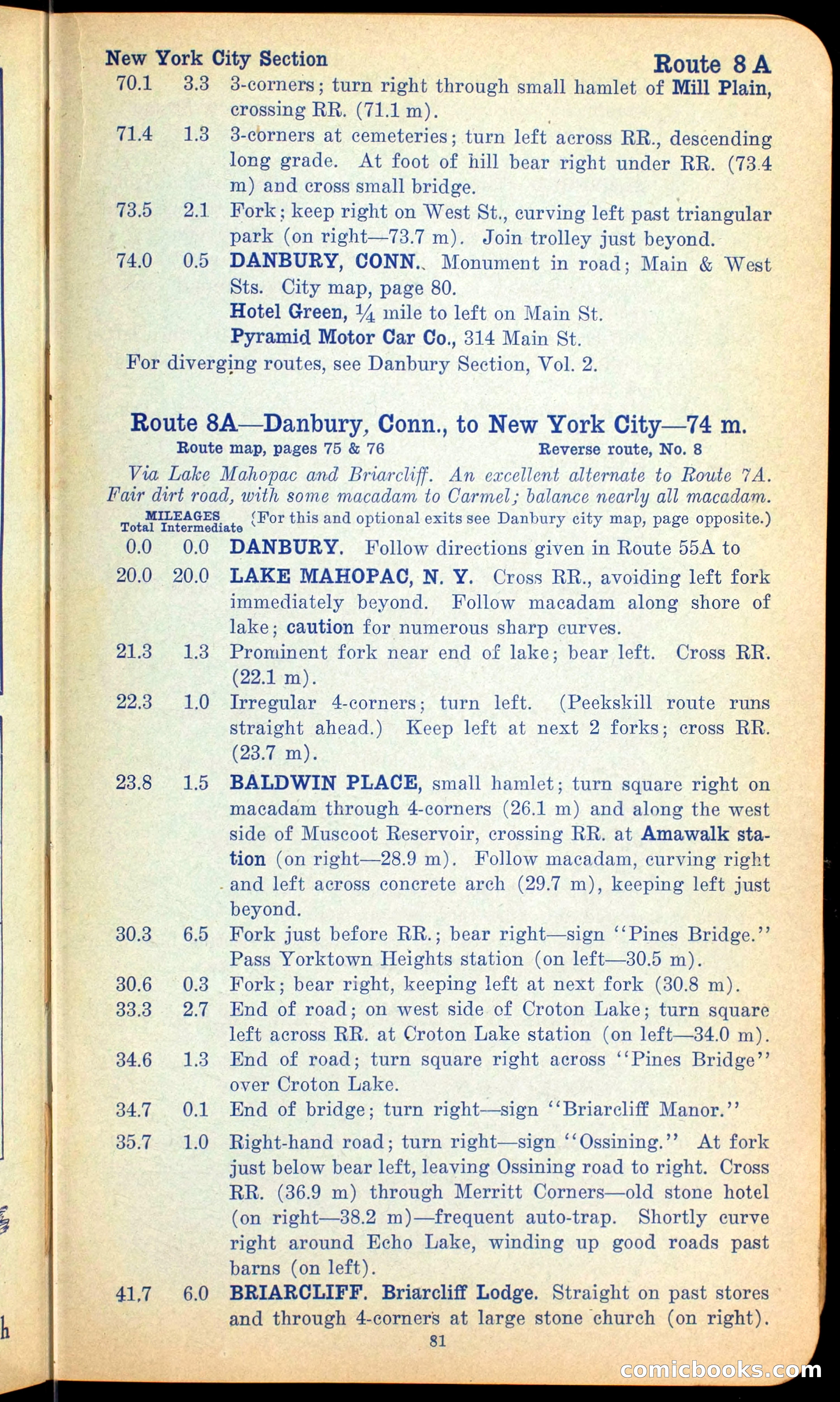 The Automobile Official Blue Book, 1910 — page 91 of 400