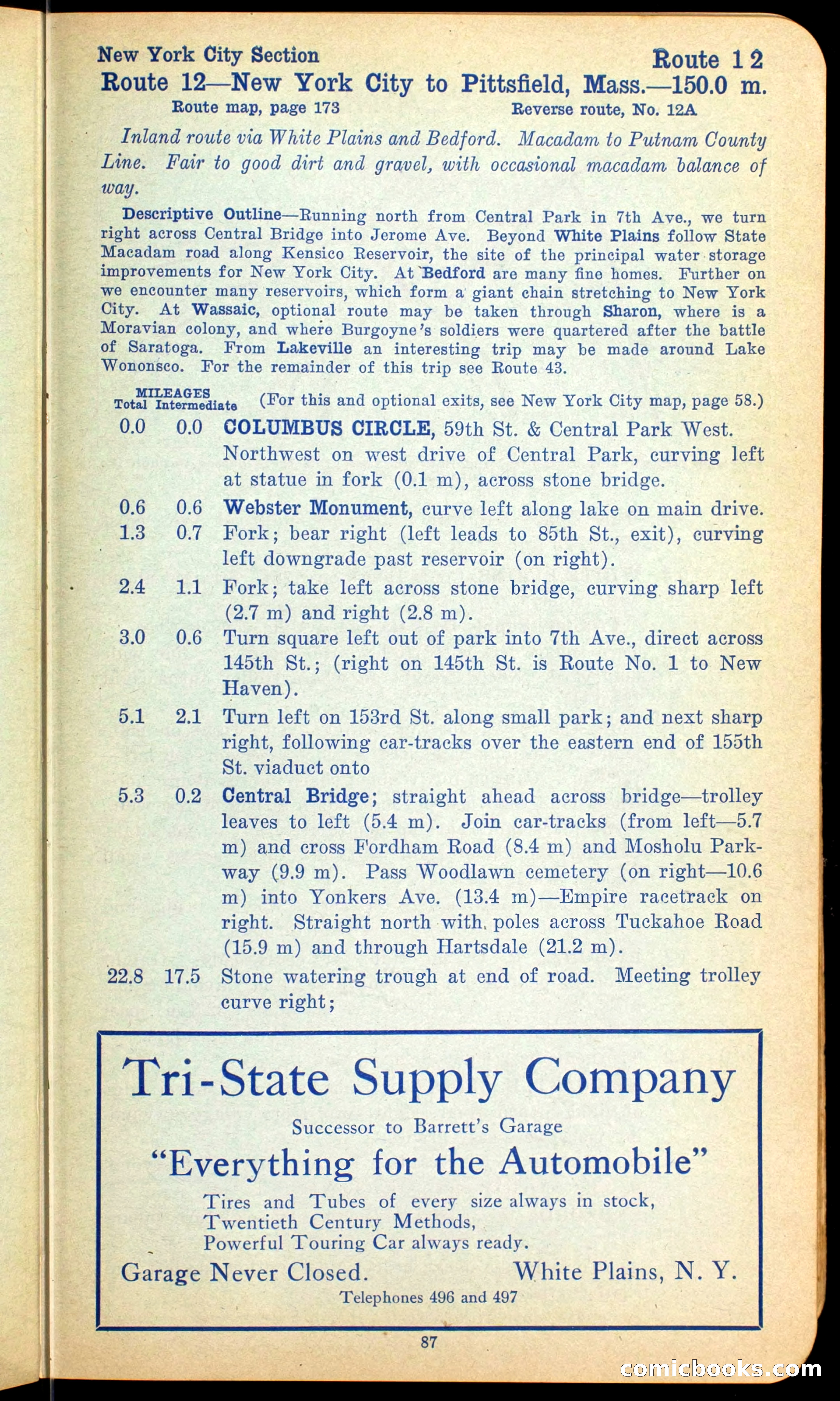 The Automobile Official Blue Book, 1910 — page 97 of 400