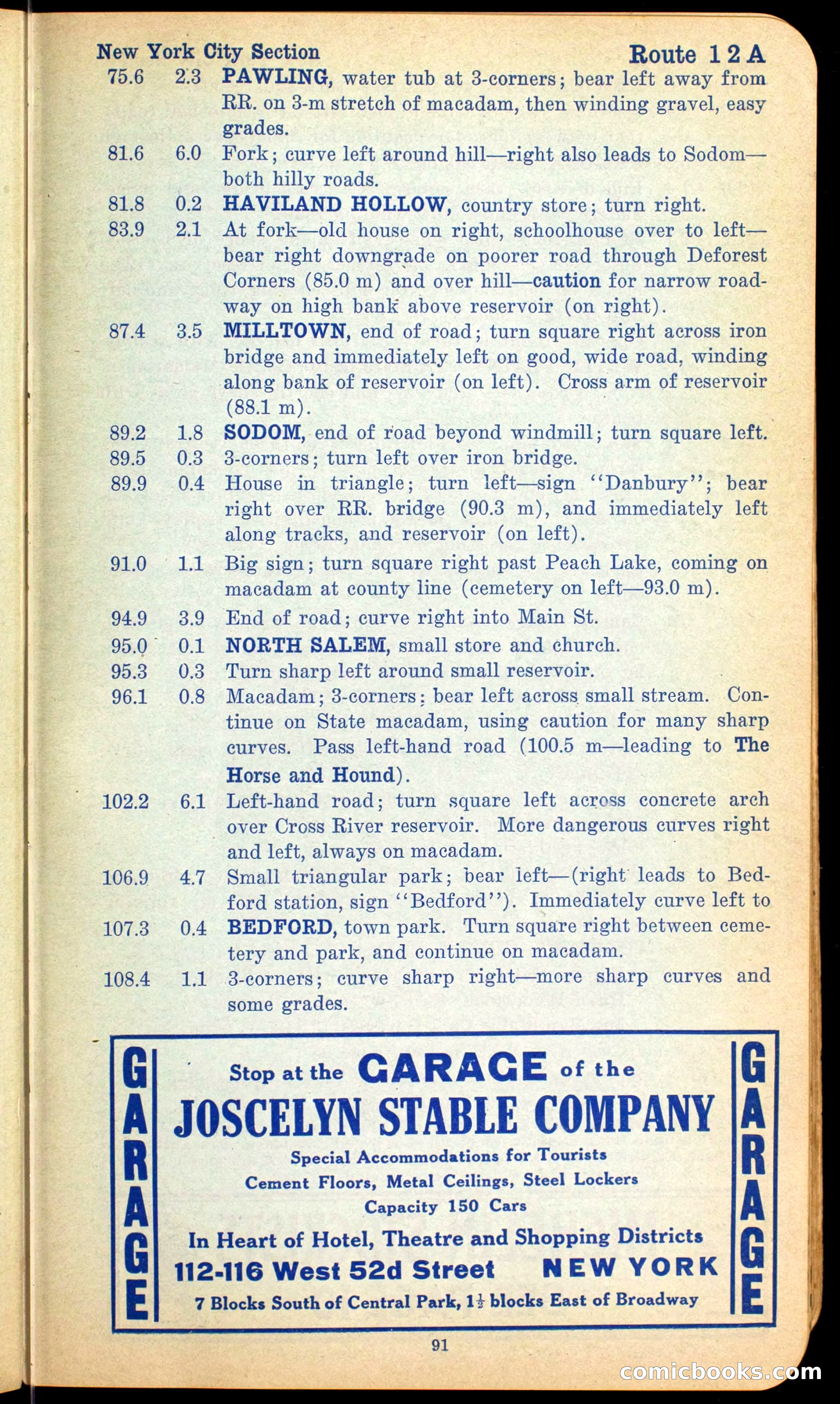 The Automobile Official Blue Book, 1910 — page 101 of 400