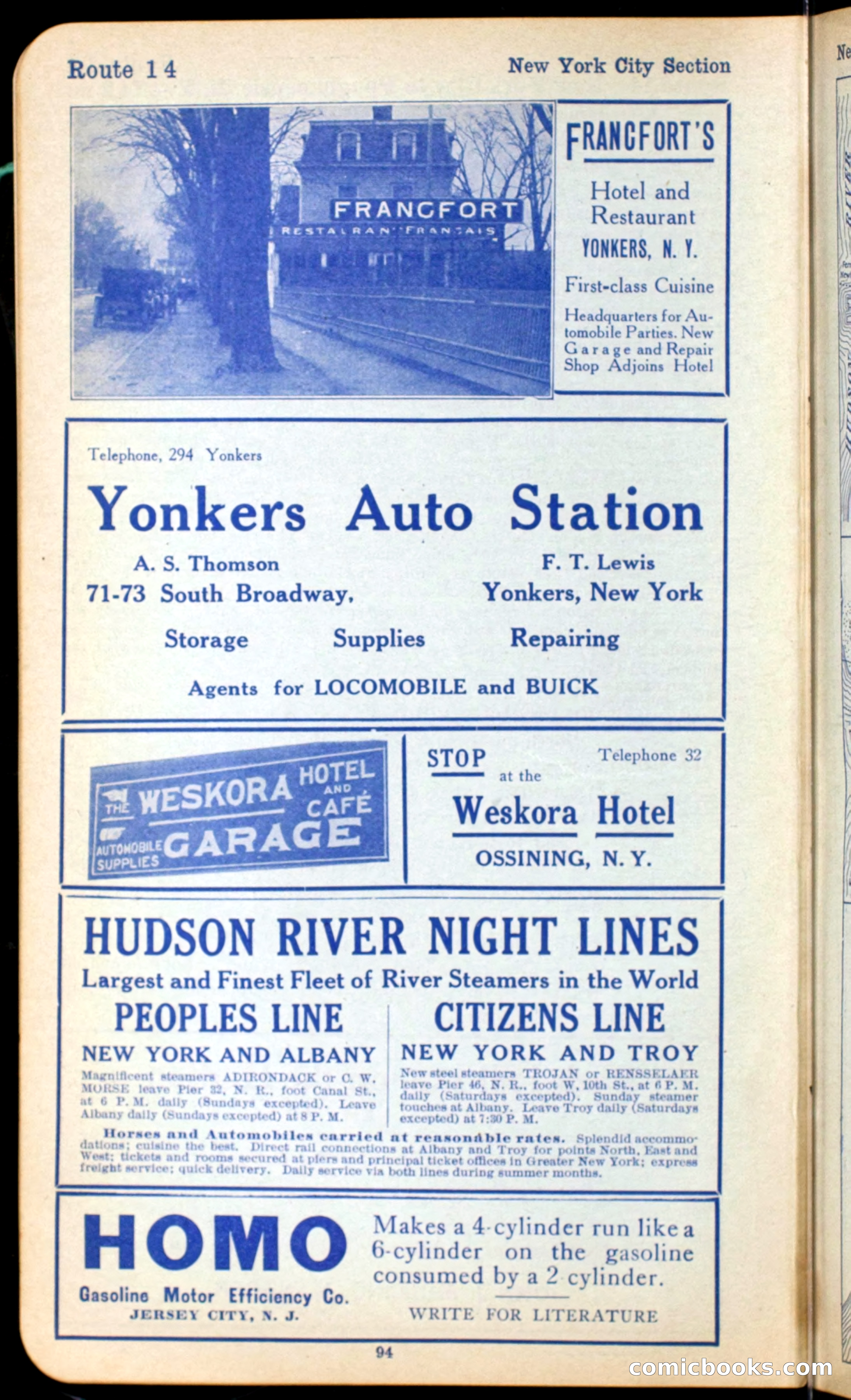 The Automobile Official Blue Book, 1910 — page 104 of 400