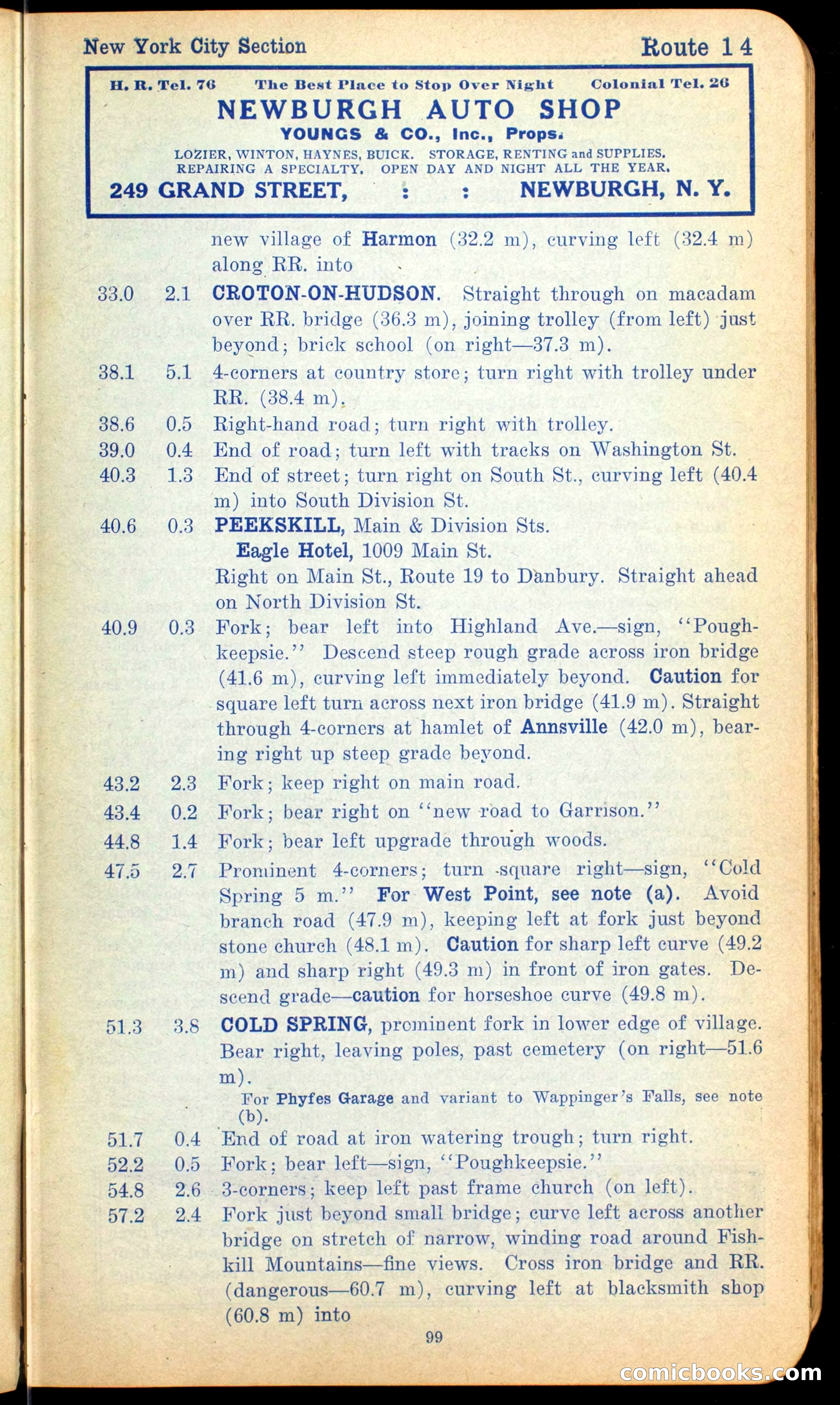 The Automobile Official Blue Book, 1910 — page 109 of 400