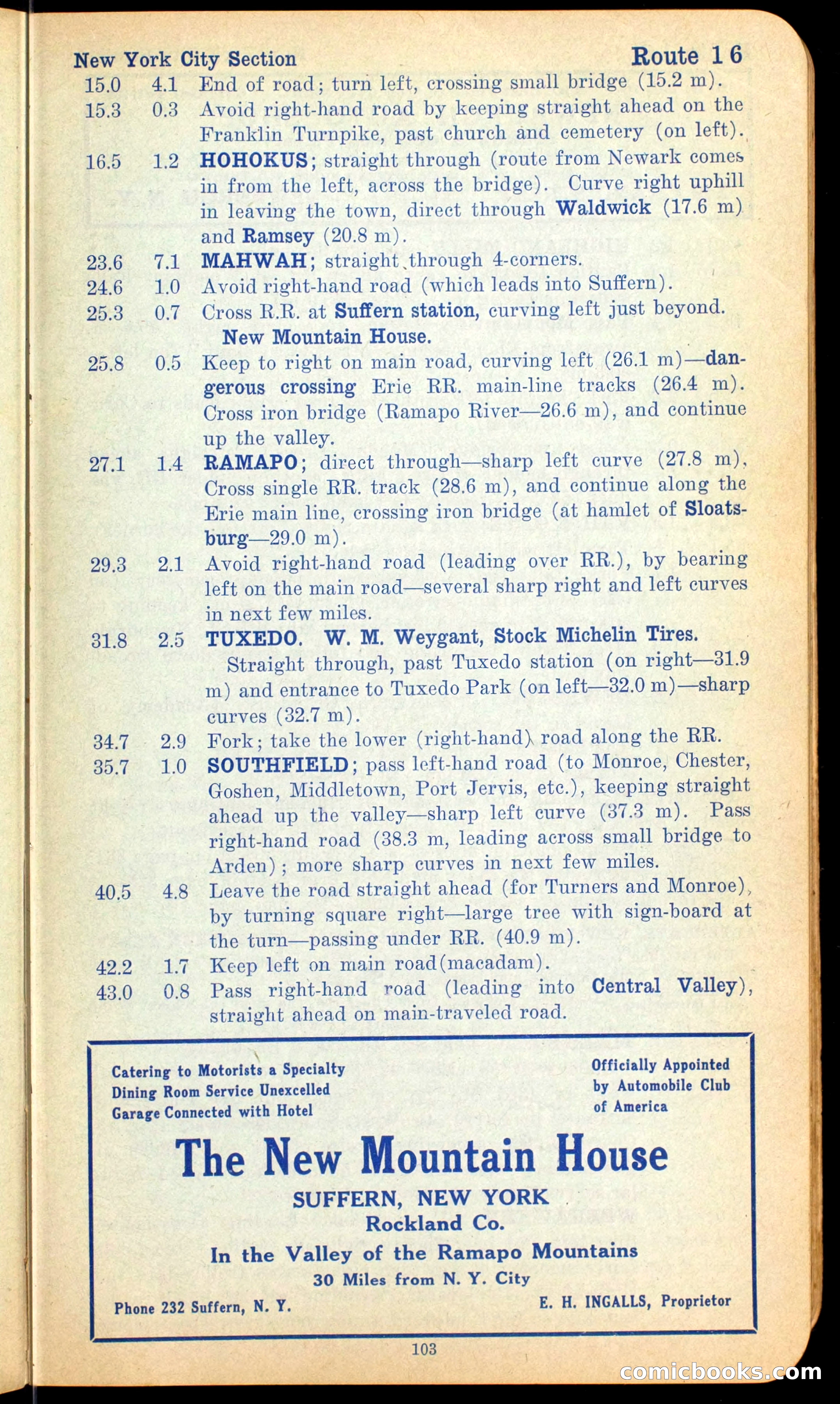 The Automobile Official Blue Book, 1910 — page 113 of 400