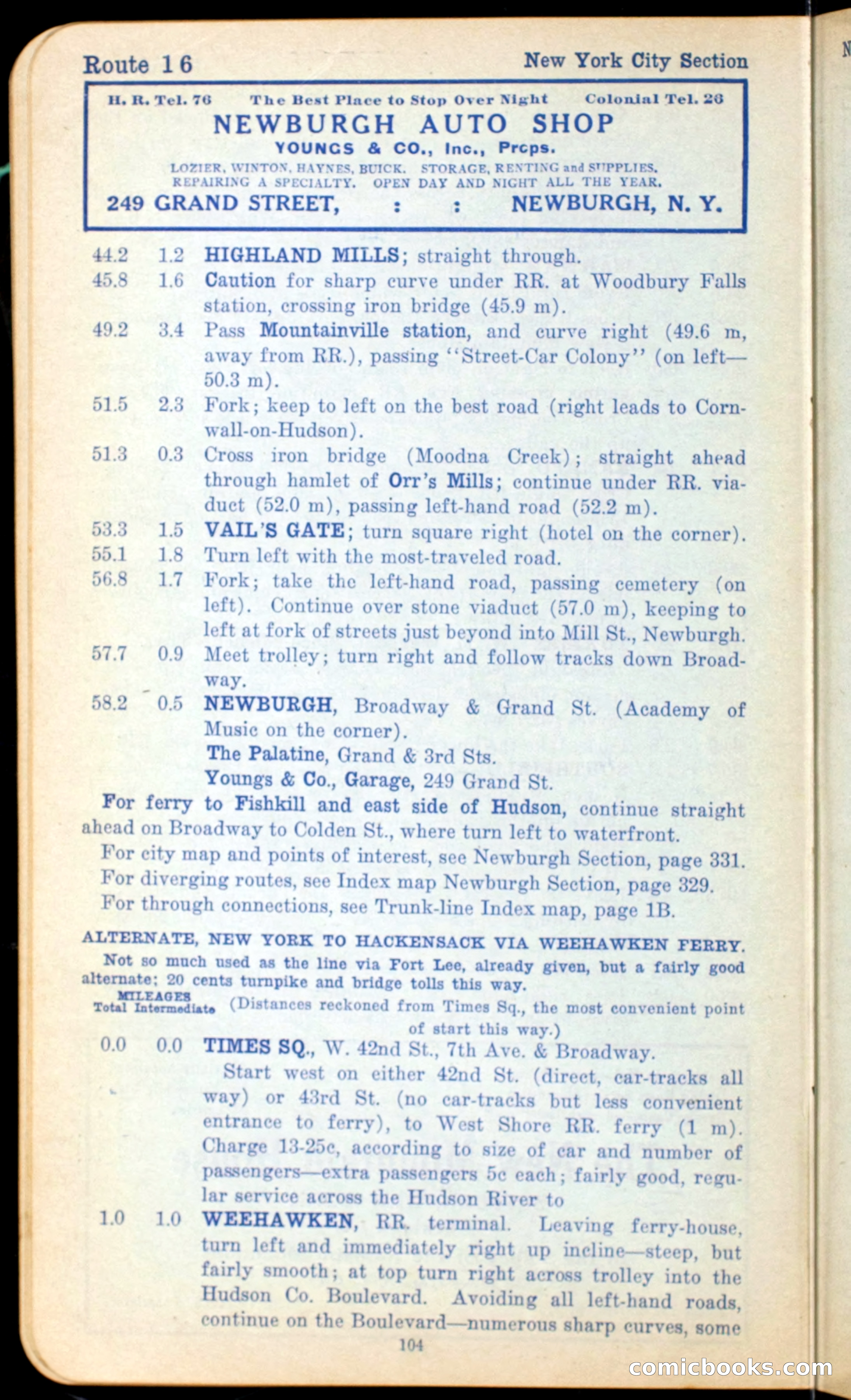The Automobile Official Blue Book, 1910 — page 114 of 400