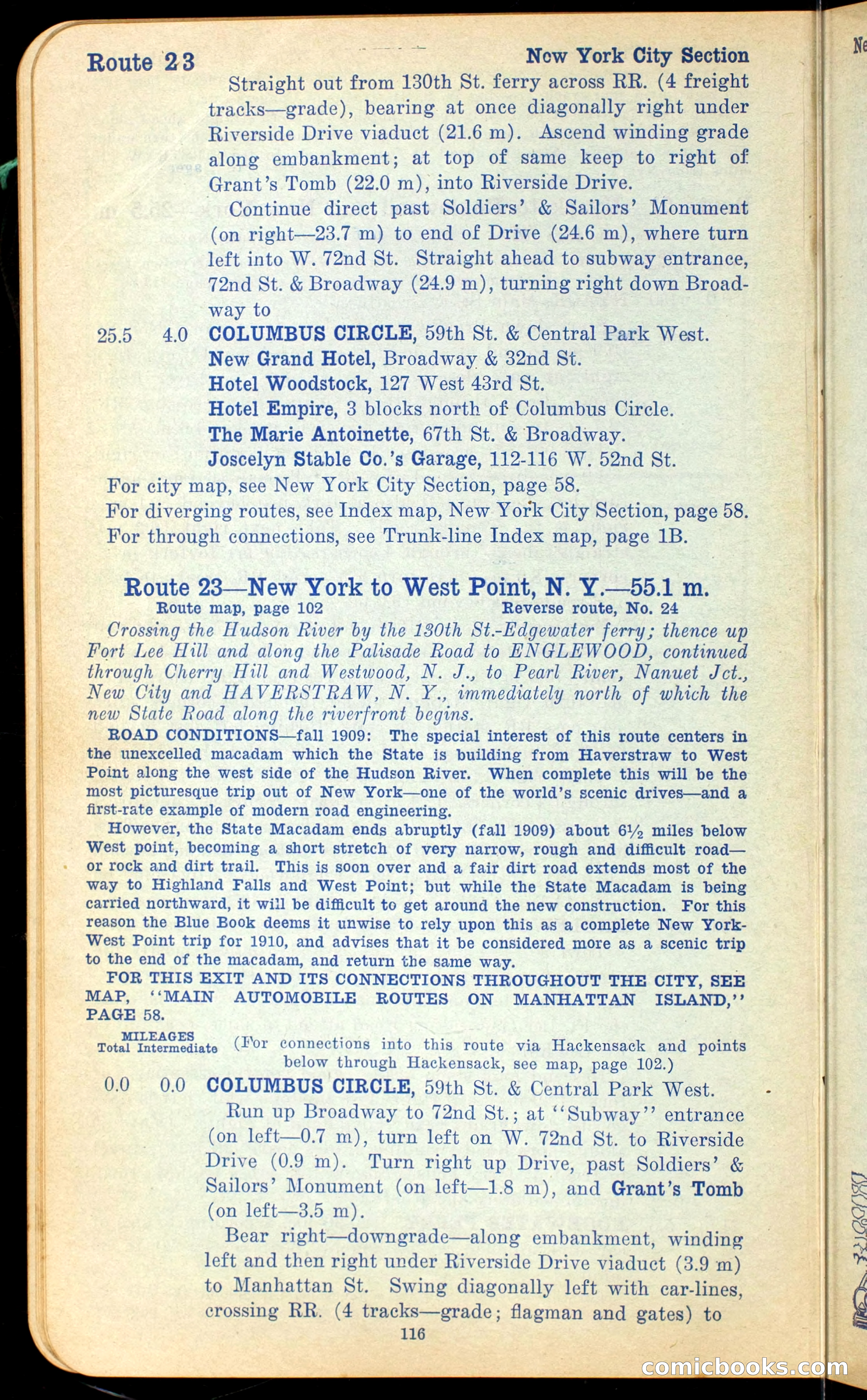 The Automobile Official Blue Book, 1910 — page 126 of 400