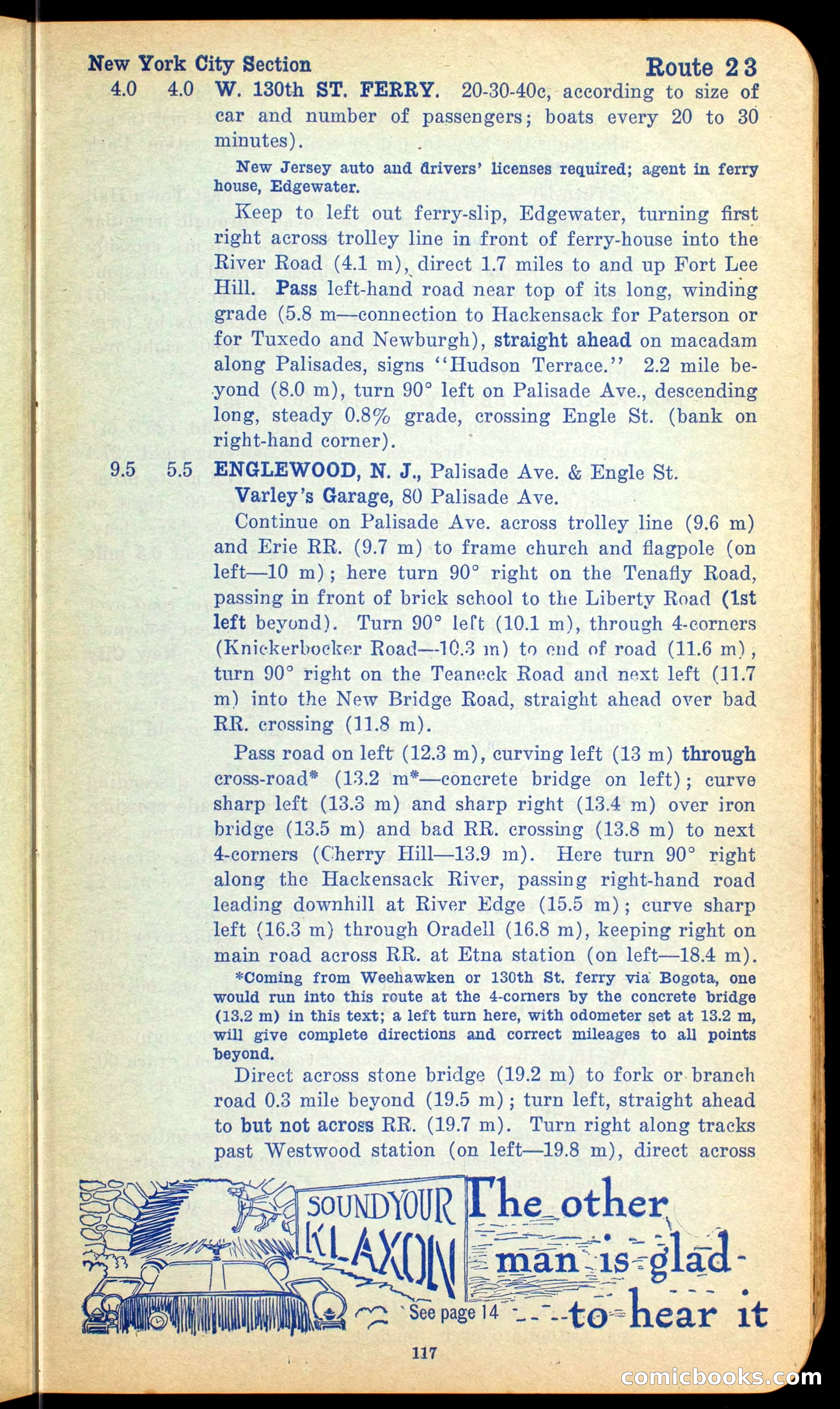 The Automobile Official Blue Book, 1910 — page 127 of 400