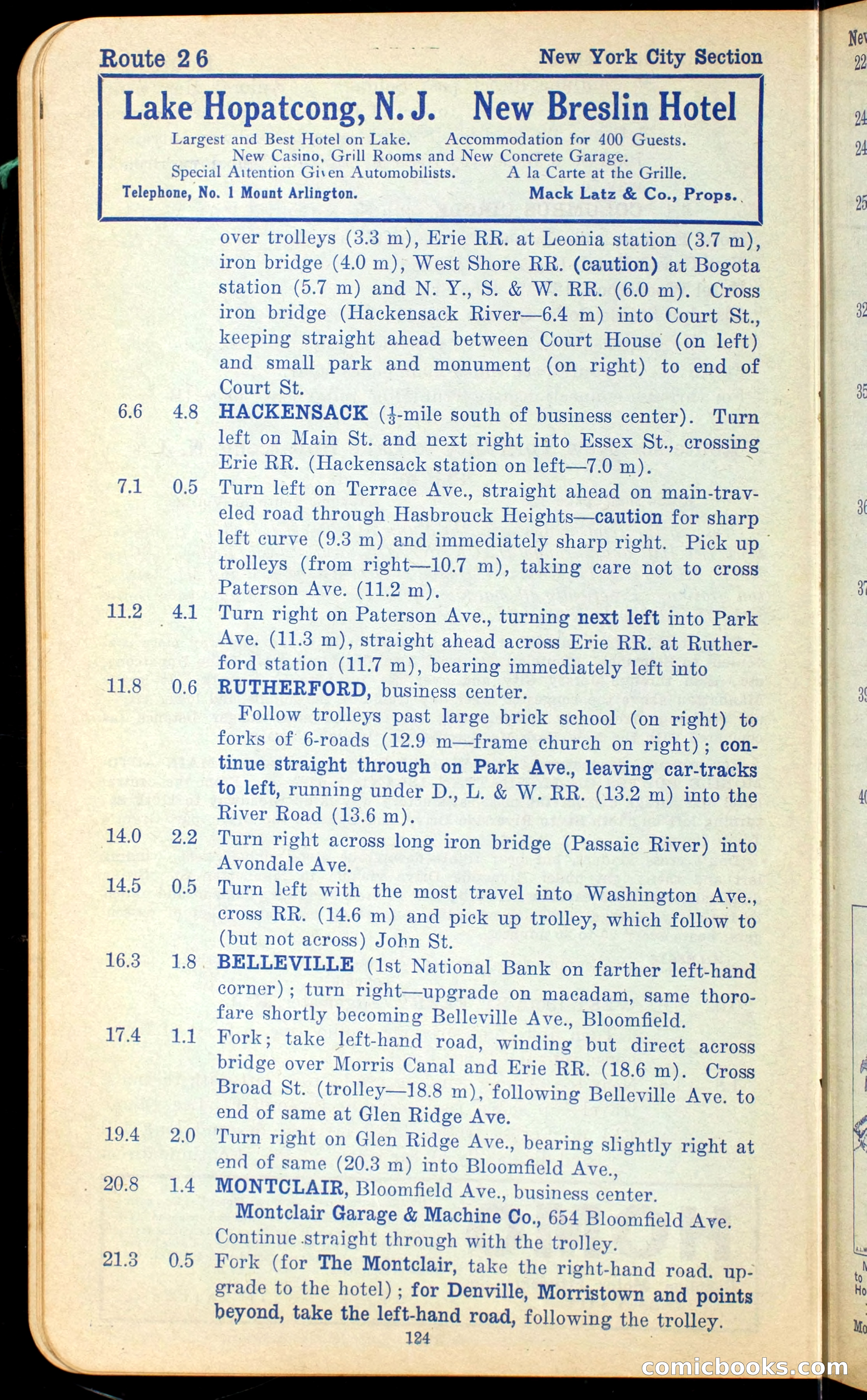 The Automobile Official Blue Book, 1910 — page 134 of 400